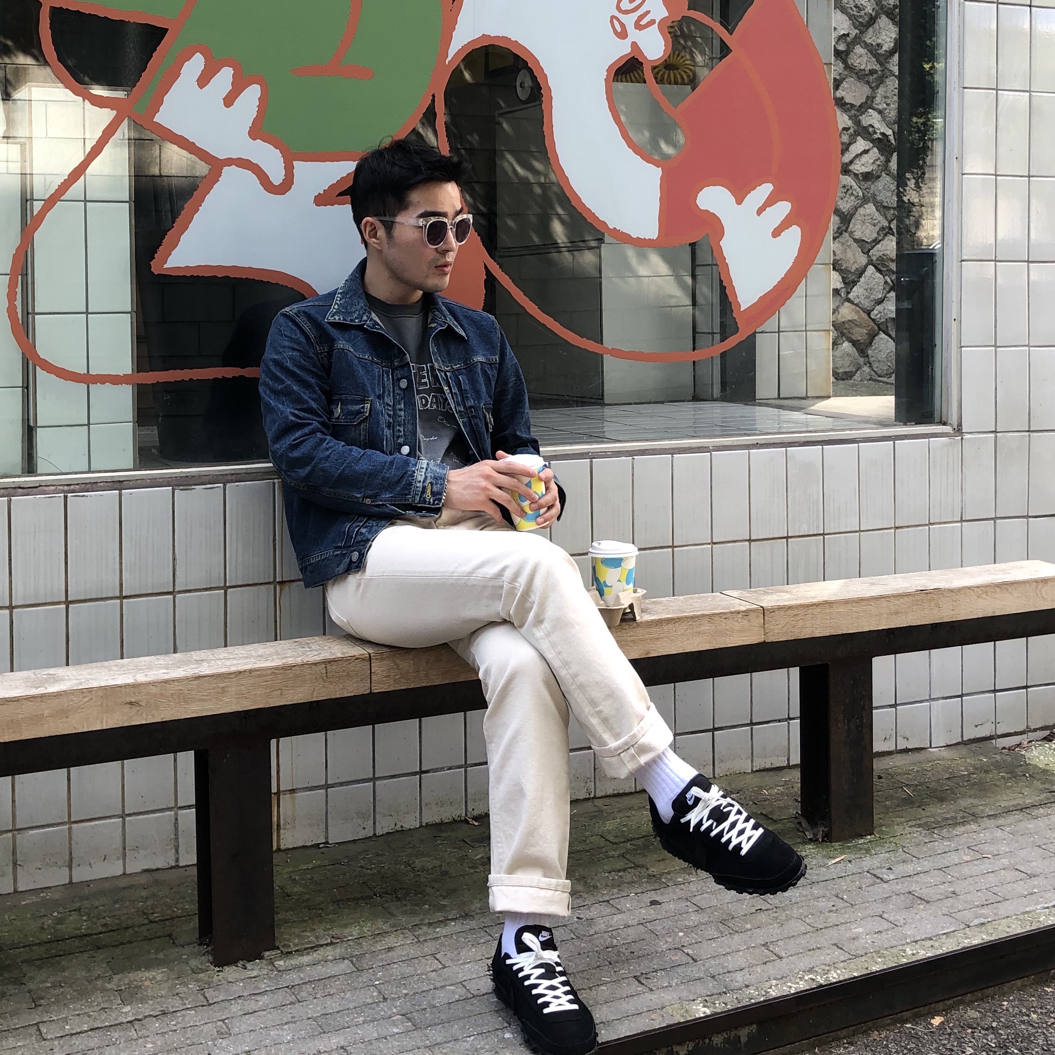 Nike x Black Comme des Garcons Waffle Racer 2020 착용 스타일