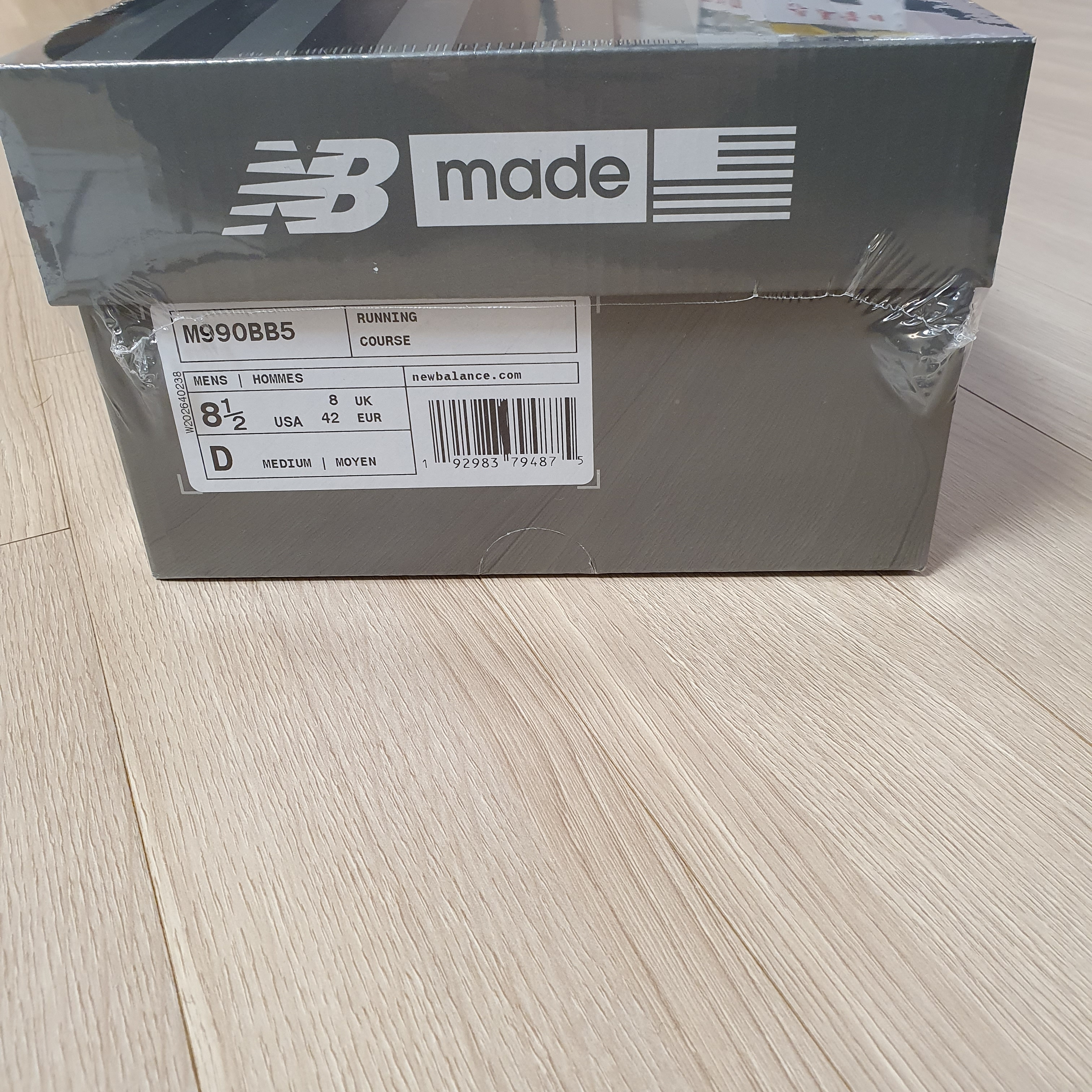 New Balance 990v5 Made in USA Triple Black - D Standard 착용 스타일 - 1