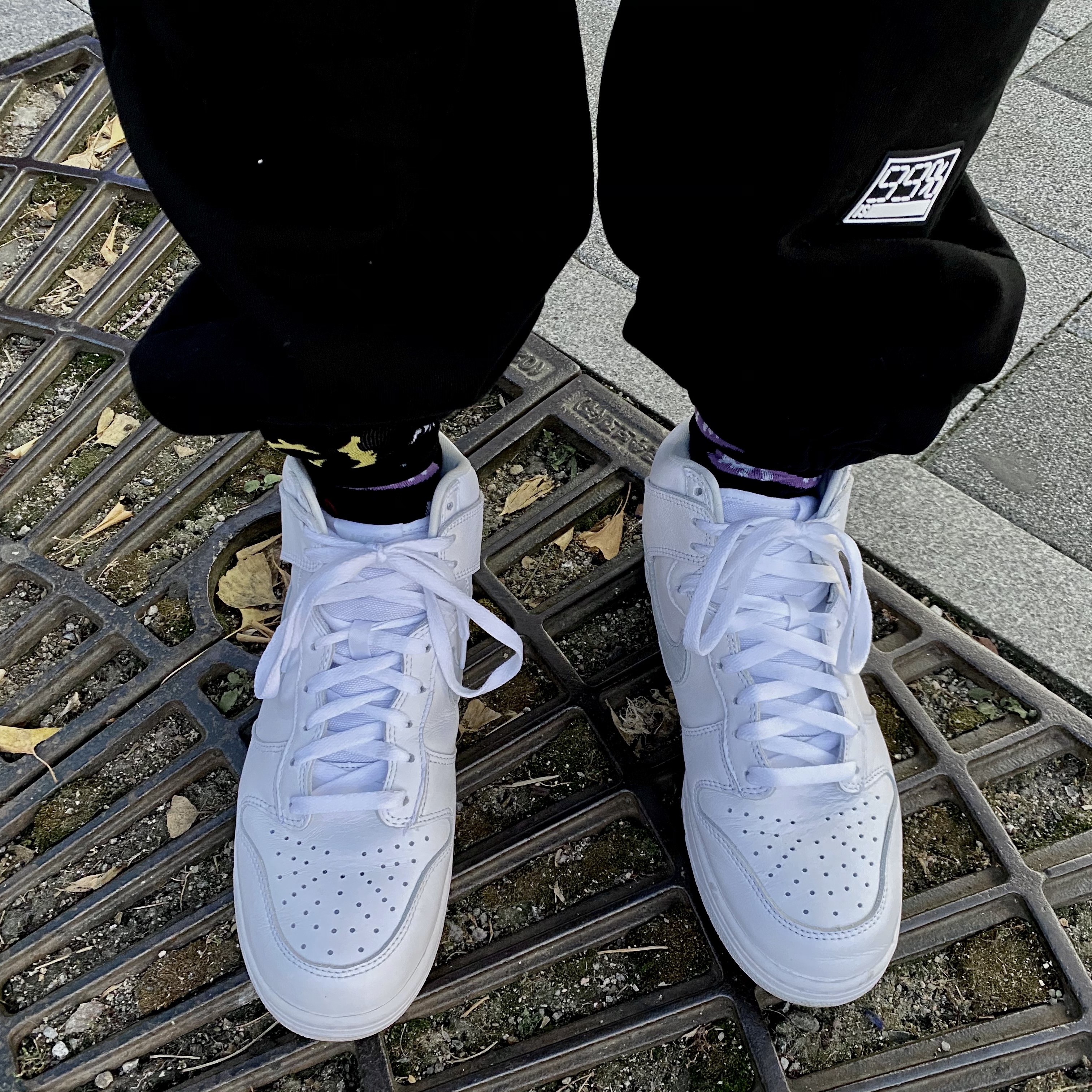 Nike Dunk High SP Pure Platinum 착용 스타일