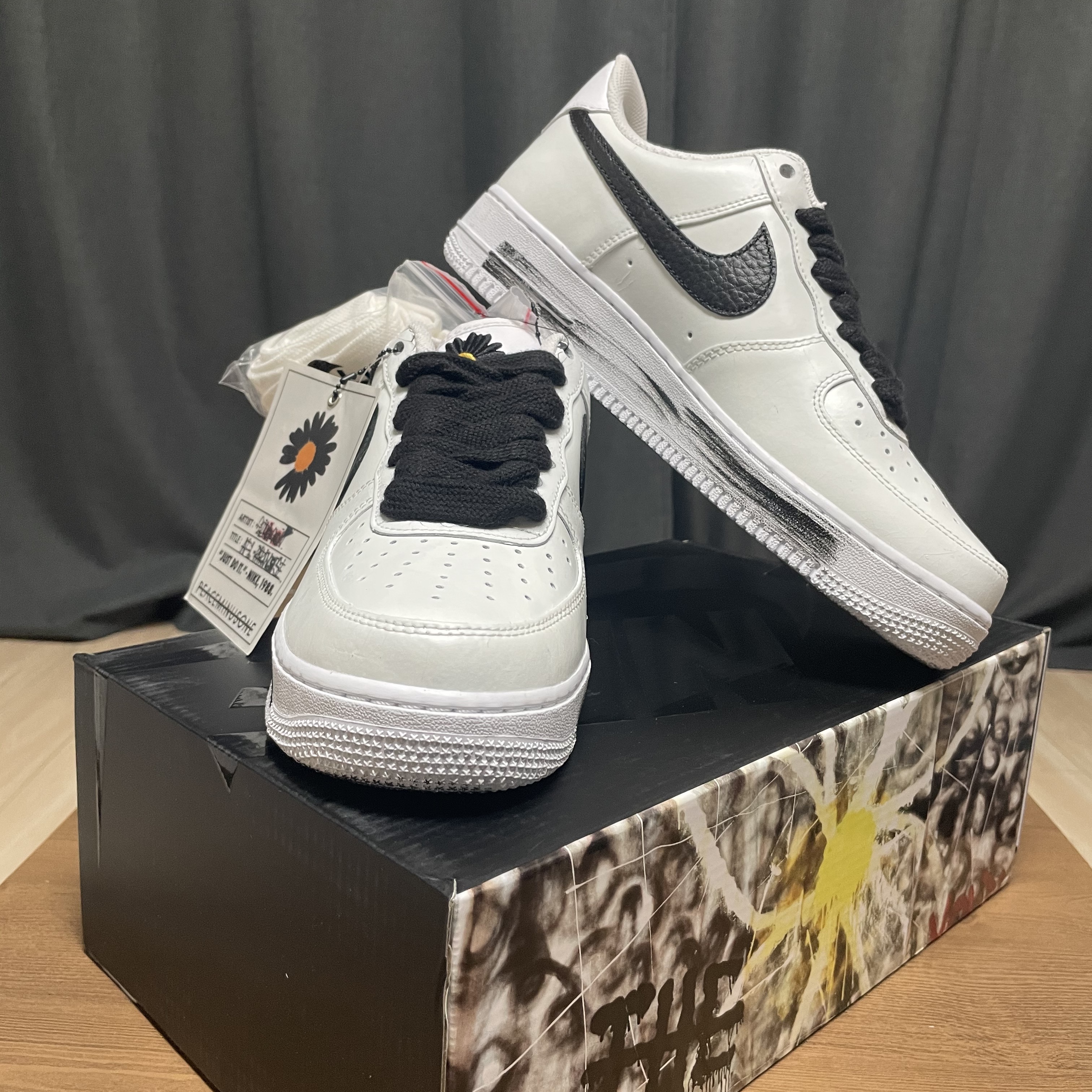 Nike x Peaceminusone Air Force 1 Low Para-Noise 2.0 착용 스타일