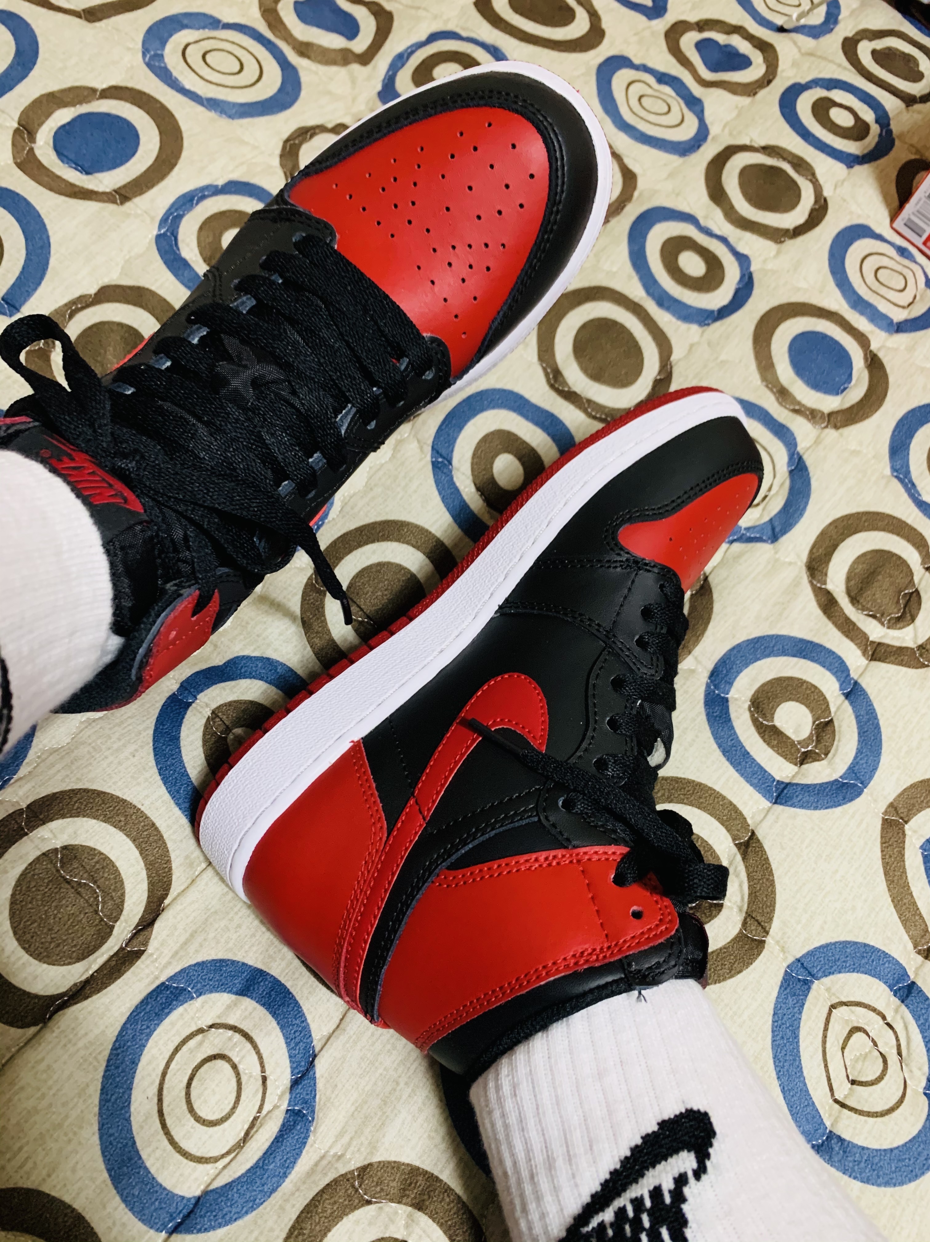 (GS) Jordan 1 Retro High OG Bred Banned 2016 착용 스타일