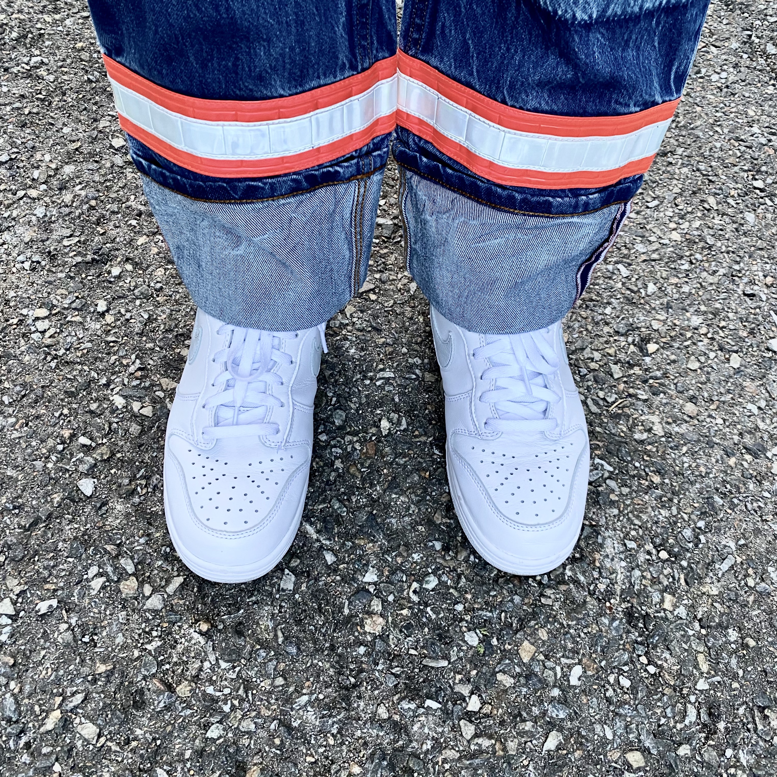 Nike Dunk High SP Pure Platinum 착용 스타일