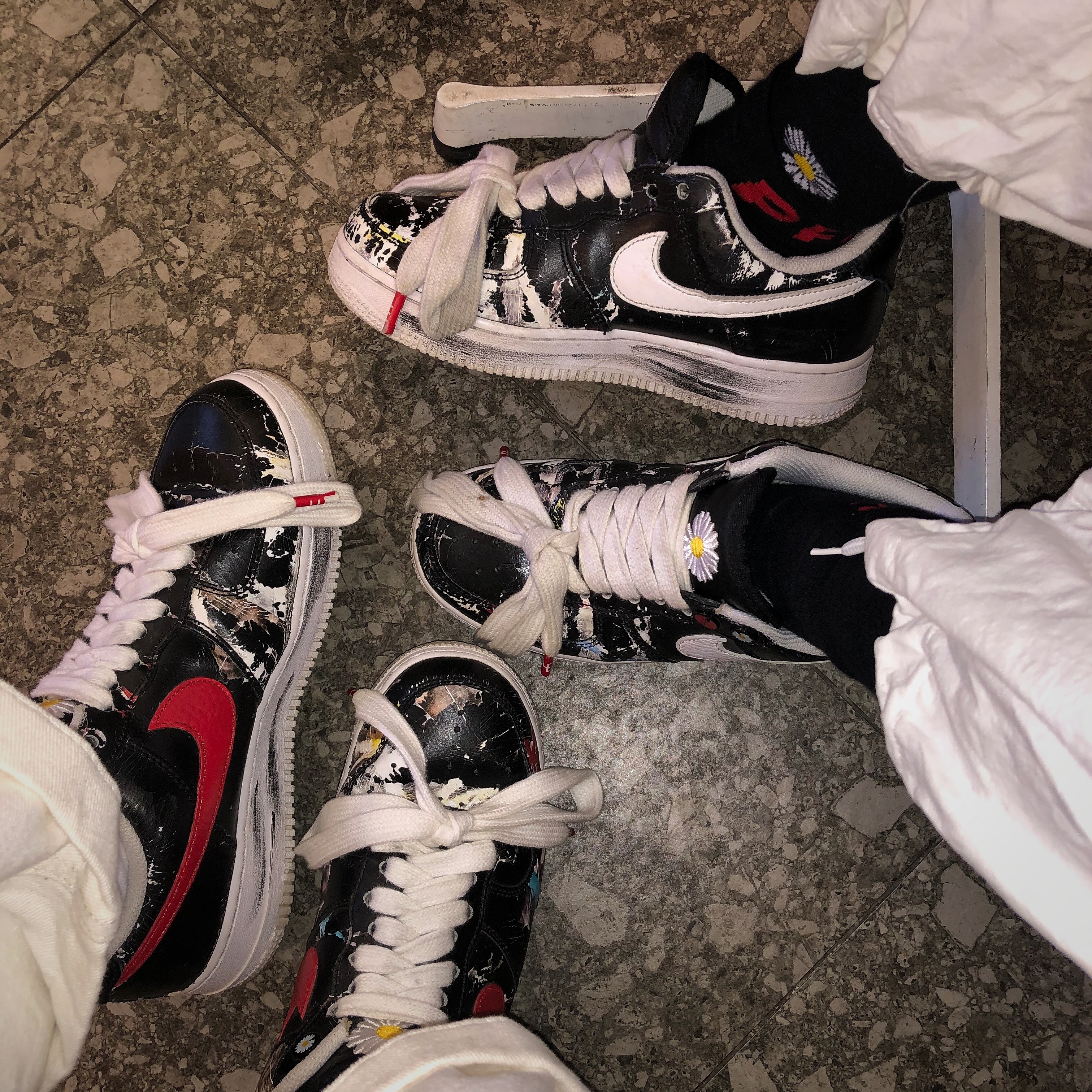 Nike x Peaceminusone Air Force 1 Low Para-Noise, Nike x Peaceminusone Air Force 1 Low Para-Noise - Korea Exclusive 착용 스타일