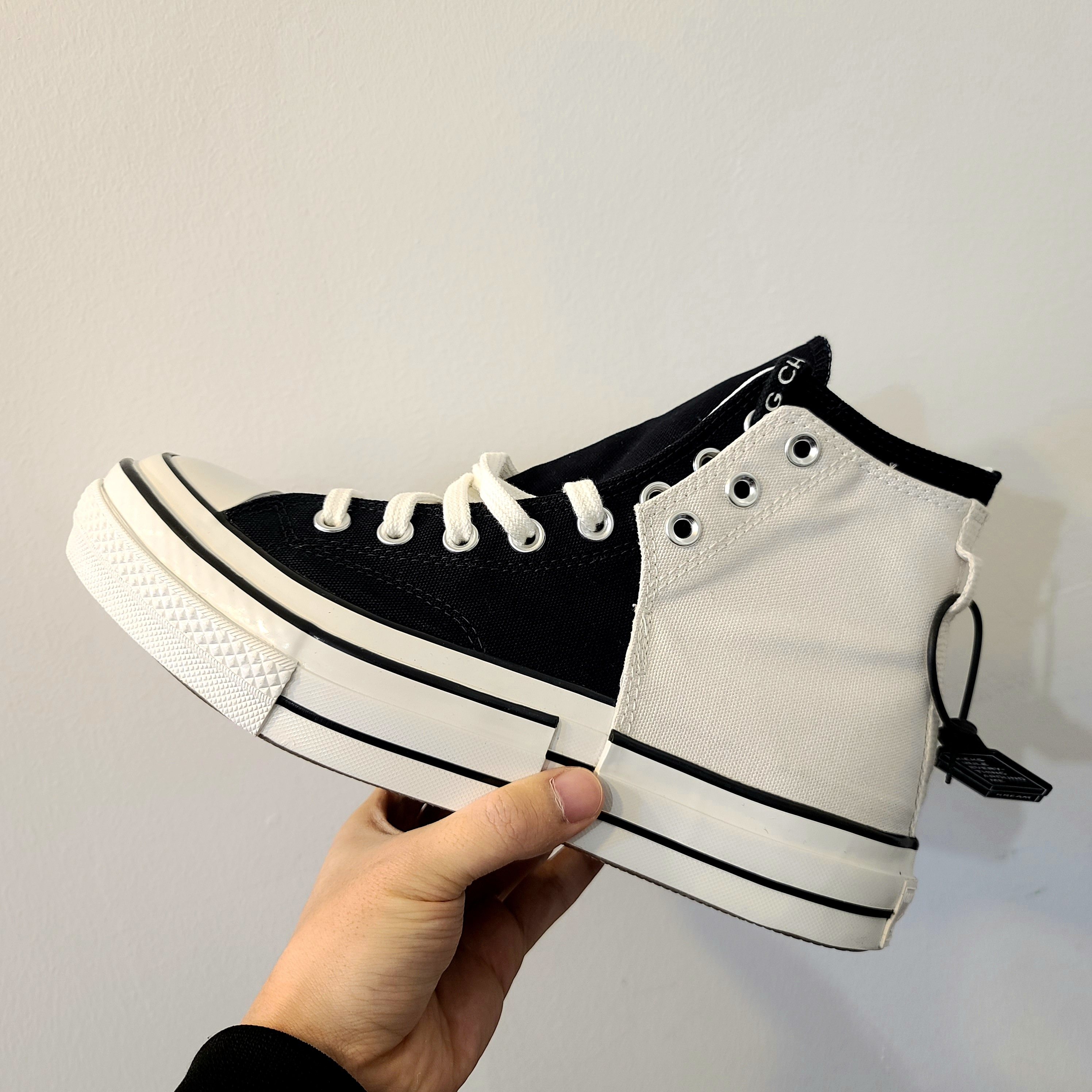 Converse x Feng Chen Wang Chuck 70 2-in-1 Natural Ivory Black 착용 스타일