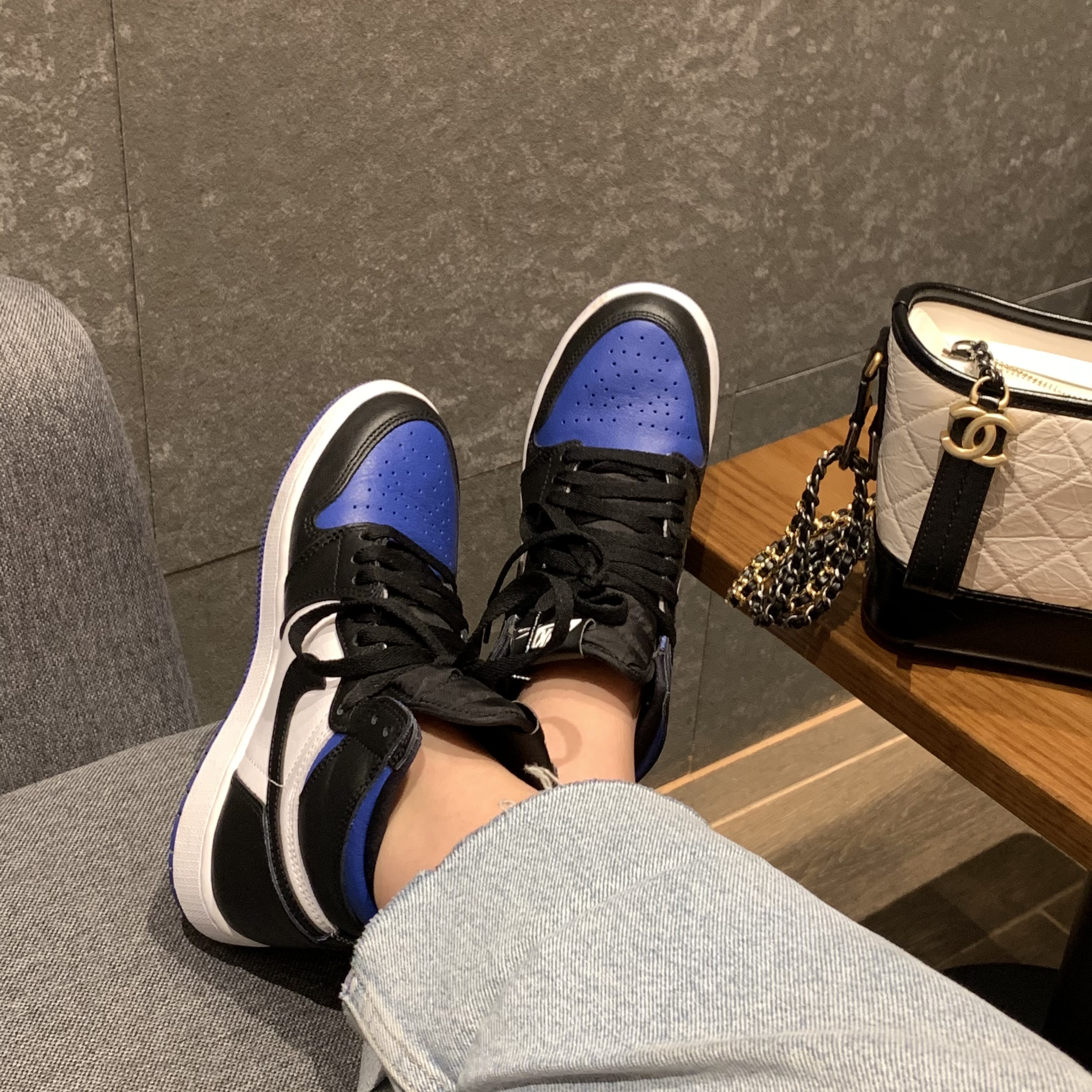 (GS) Jordan 1 Retro High OG Royal Toe 착용 스타일