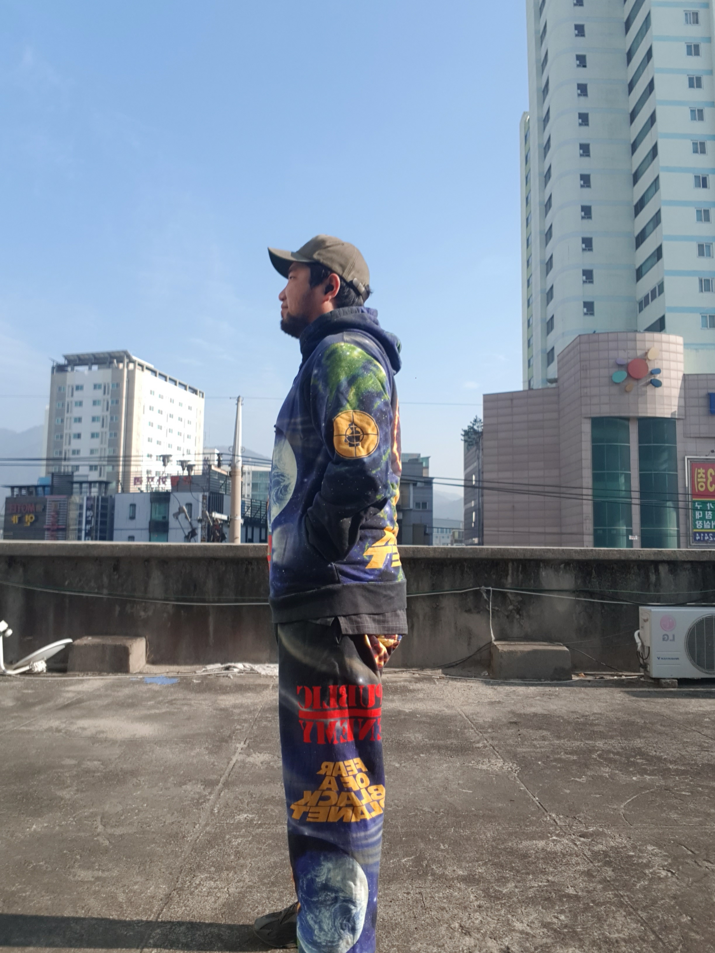 Supreme x Undercover Public Enemy Hooded Sweatshirt Multi-Color - 18SS 착용 스타일