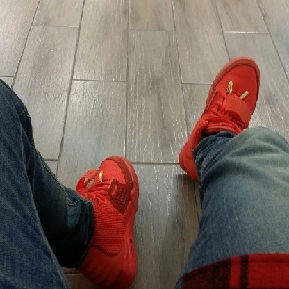 Nike Air Yeezy 2 Red October, Nike Air Yeezy 2 Solar Red 착용 스타일 - 2