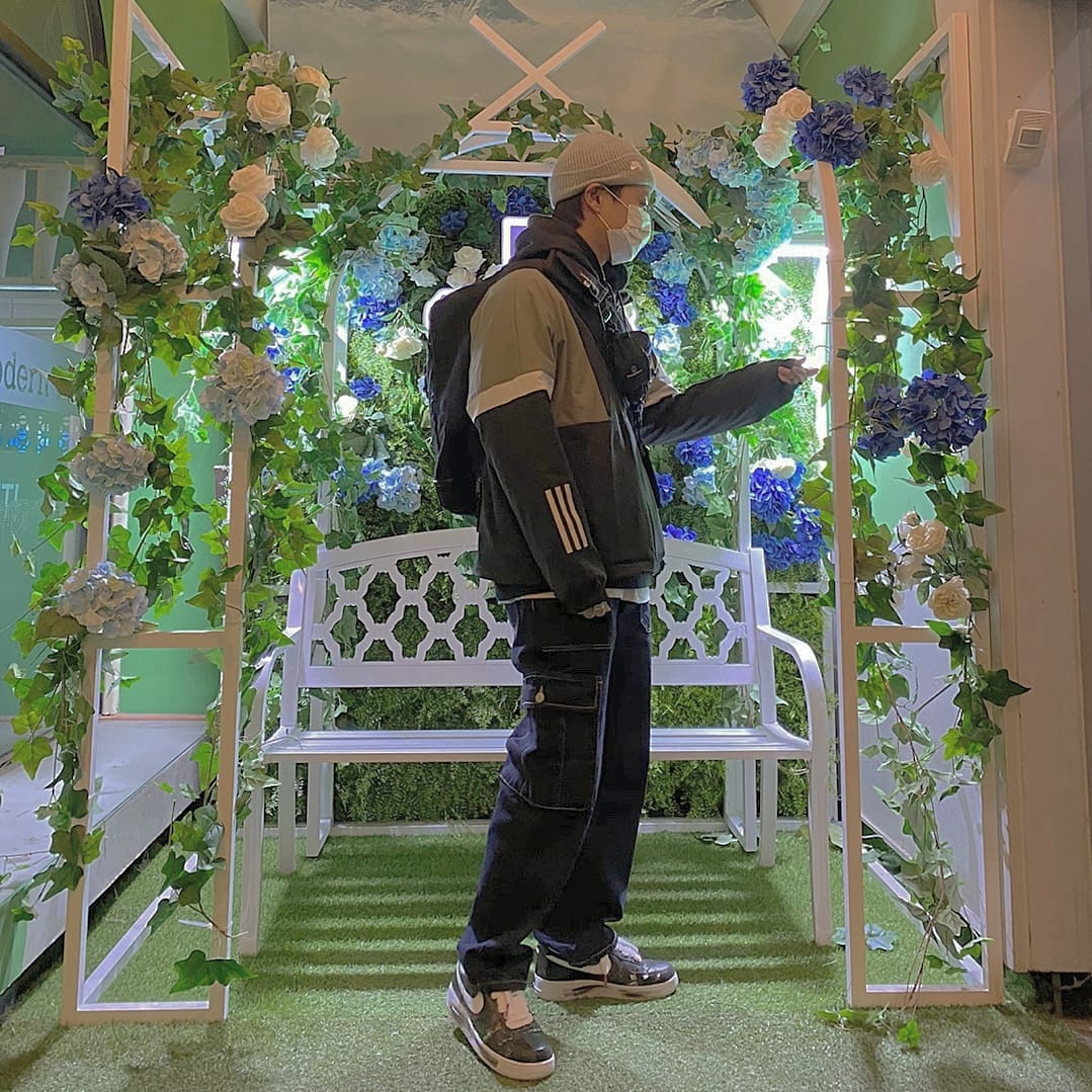 Nike x Peaceminusone Air Force 1 Low Para-Noise 착용 스타일