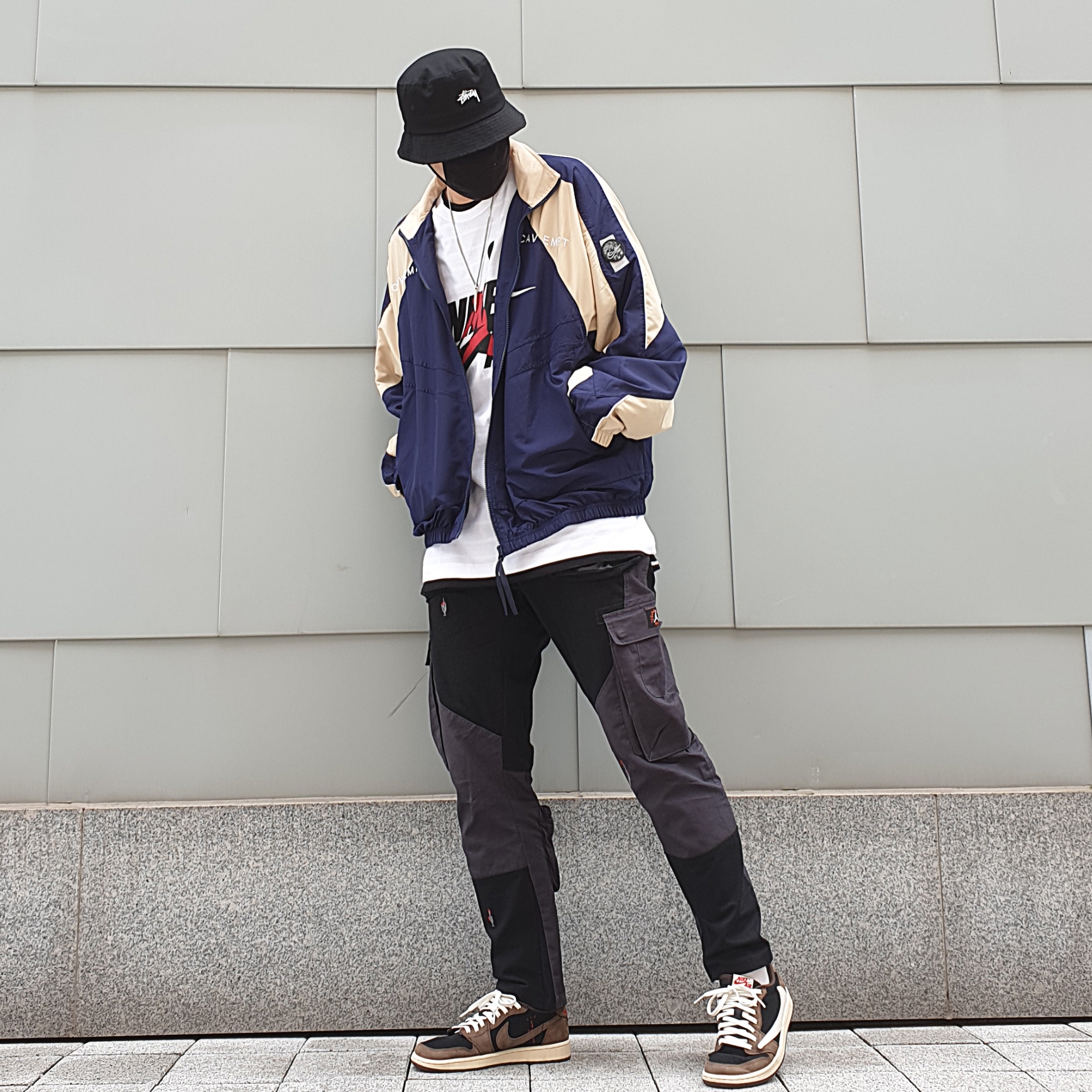 Jordan 1 x Travis Scott Retro Low OG SP Mocha 착용 스타일
