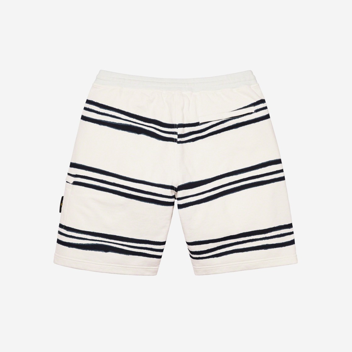 Supreme x Stone Island Warp Stripe Sweatshorts White - 20FW 상세 이미지 2