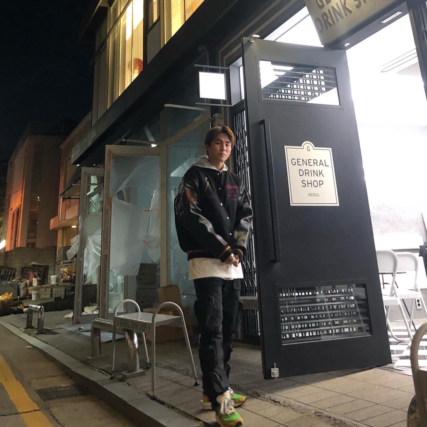 Nike x Sacai LDWaffle Green Multi 착용 스타일 - 1