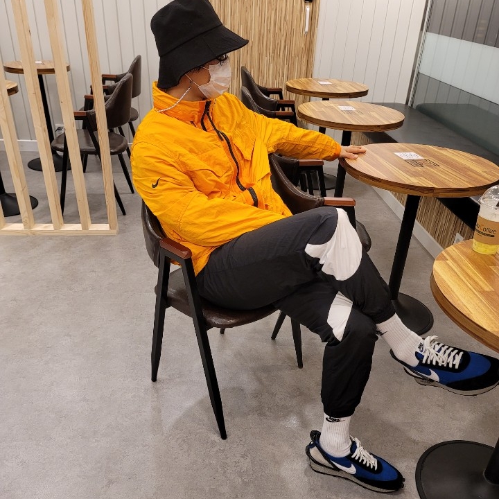 Nike x Undercover Daybreak Blue Jay 착용 스타일