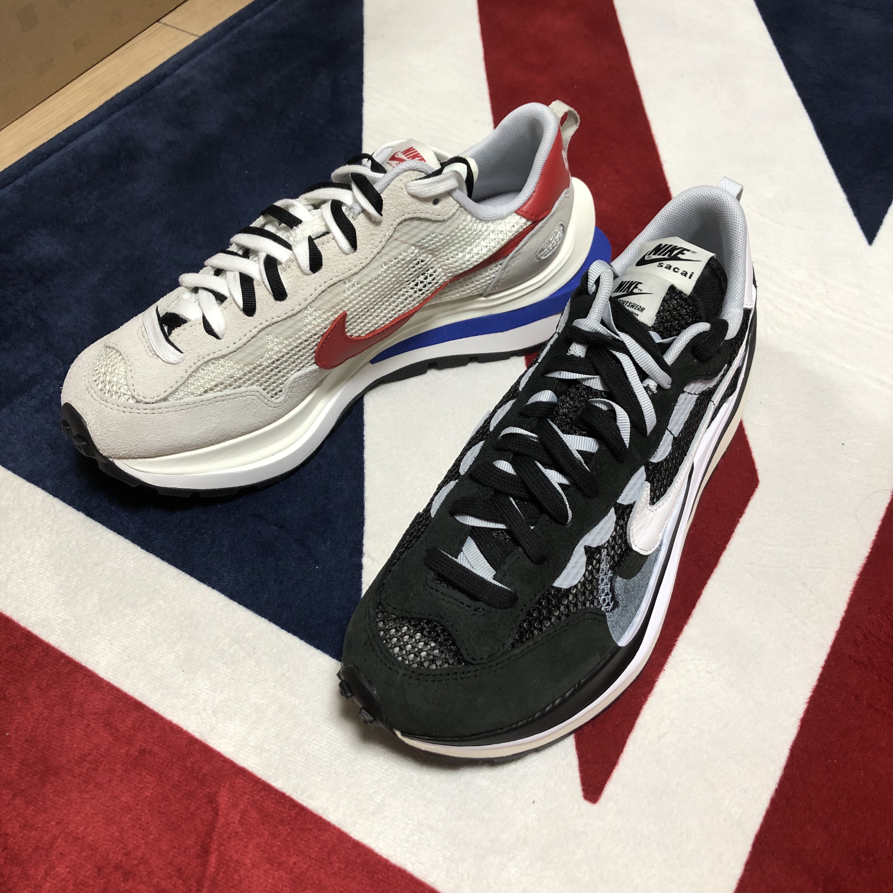 Nike x Sacai VaporWaffle Black White, Nike x Sacai VaporWaffle Royal Fuchsia 착용 스타일 - 3