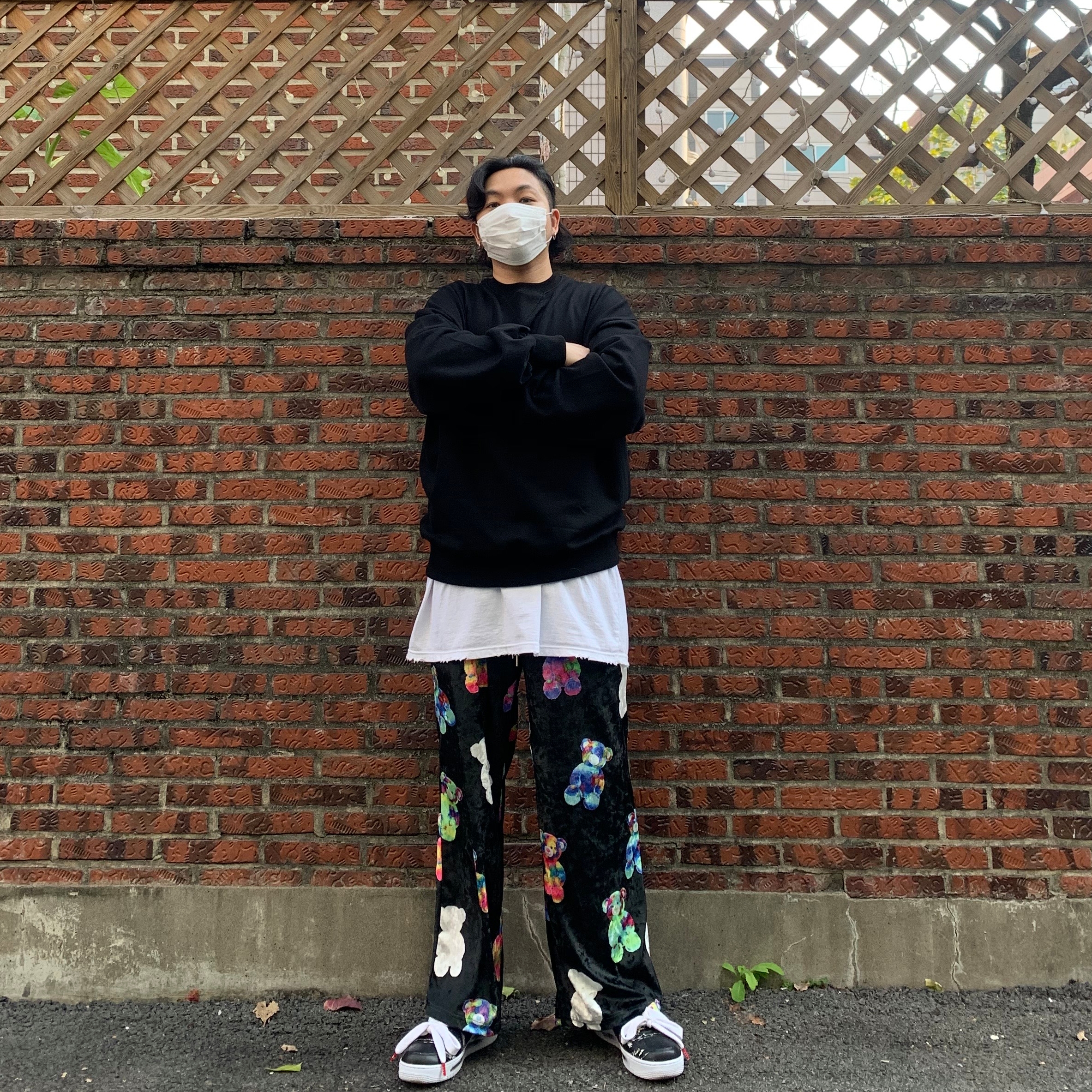 Nike x Peaceminusone Air Force 1 Low Para-Noise 착용 스타일