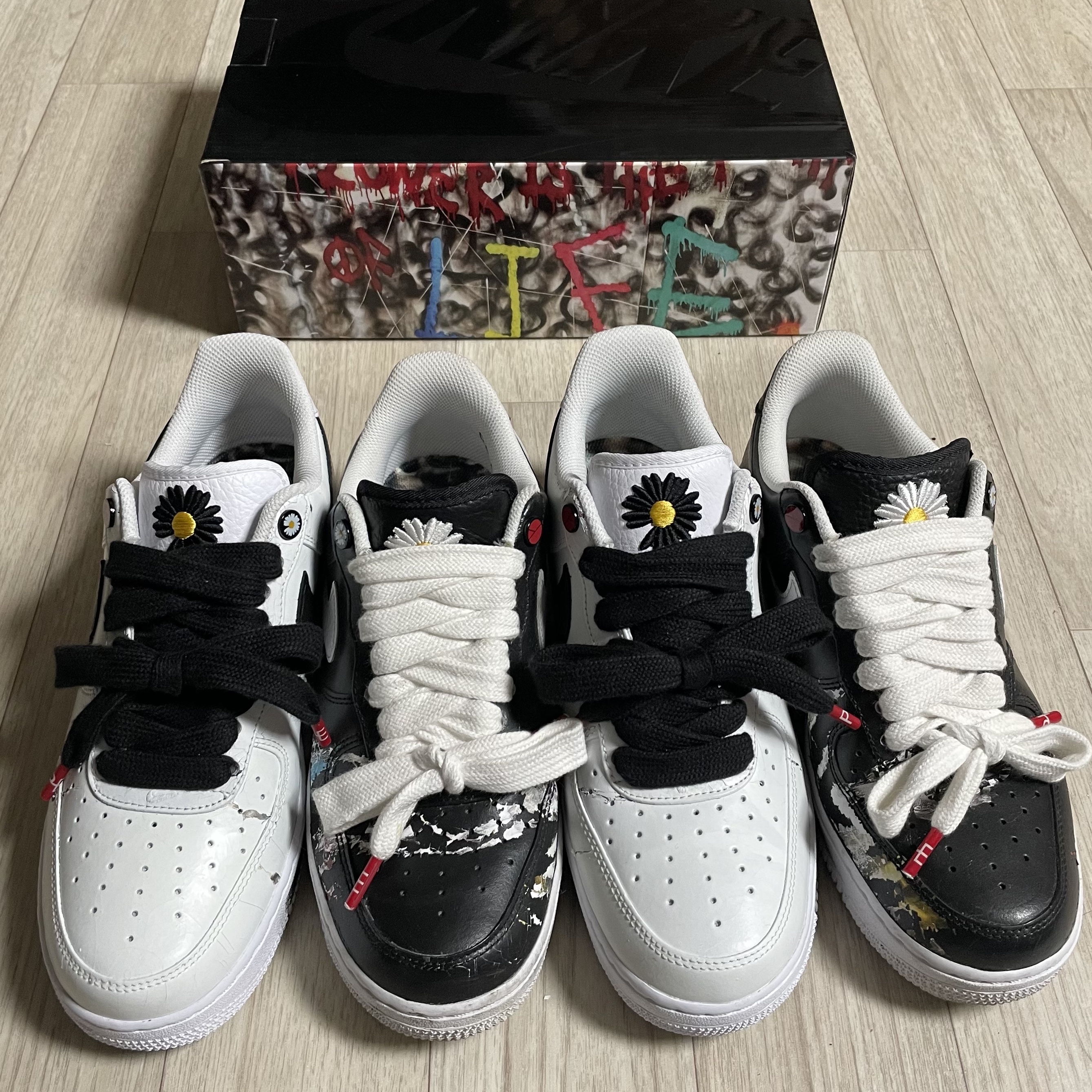 Nike x Peaceminusone Air Force 1 Low Para-Noise, Nike x Peaceminusone Air Force 1 Low Para-Noise 2.0 착용 스타일
