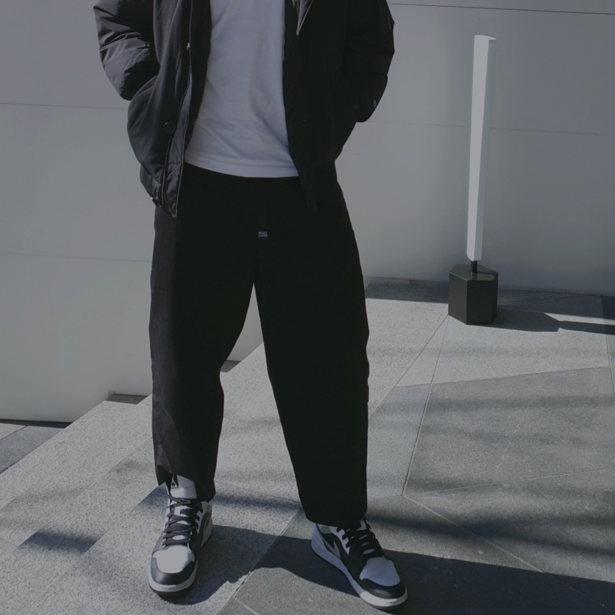 Jordan 1 Mid White Shadow 착용 스타일