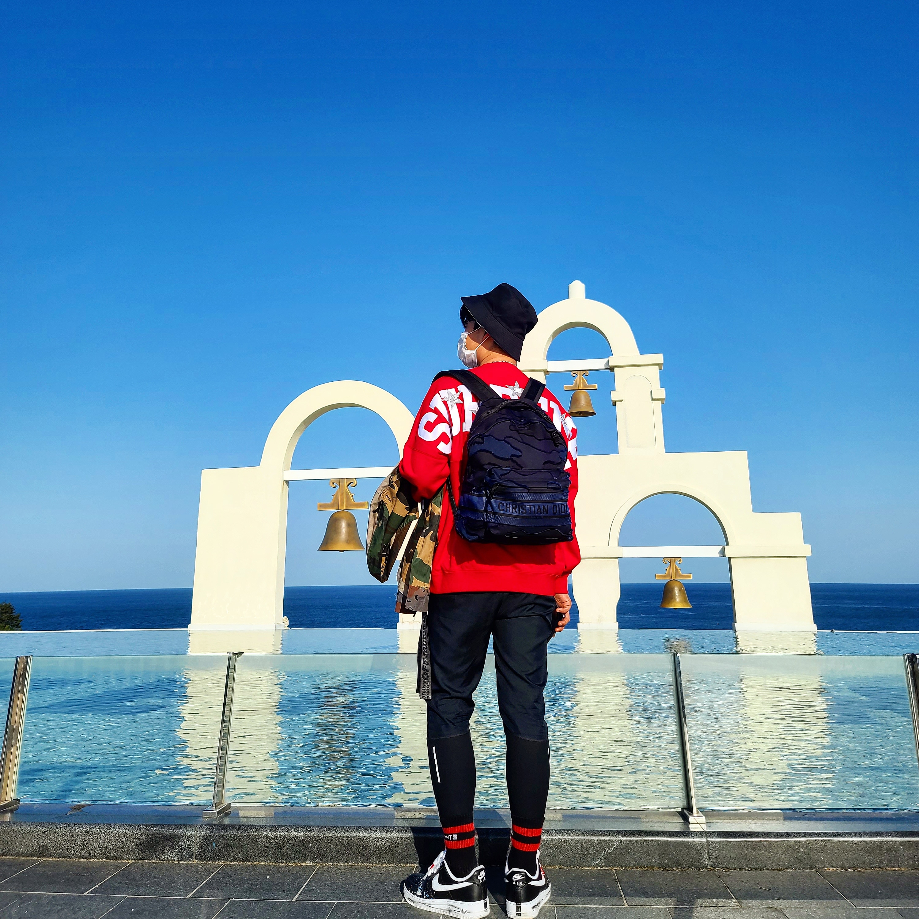 Nike x Peaceminusone Air Force 1 Low Para-Noise 착용 스타일