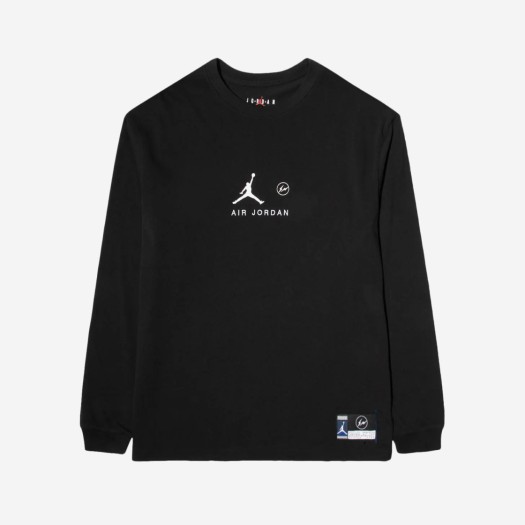 조던 x 프라그먼트 롱슬리브 티셔츠 블랙 - 아시아