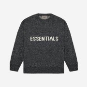 Essentials Knit Sweater Black Melange - 20SS