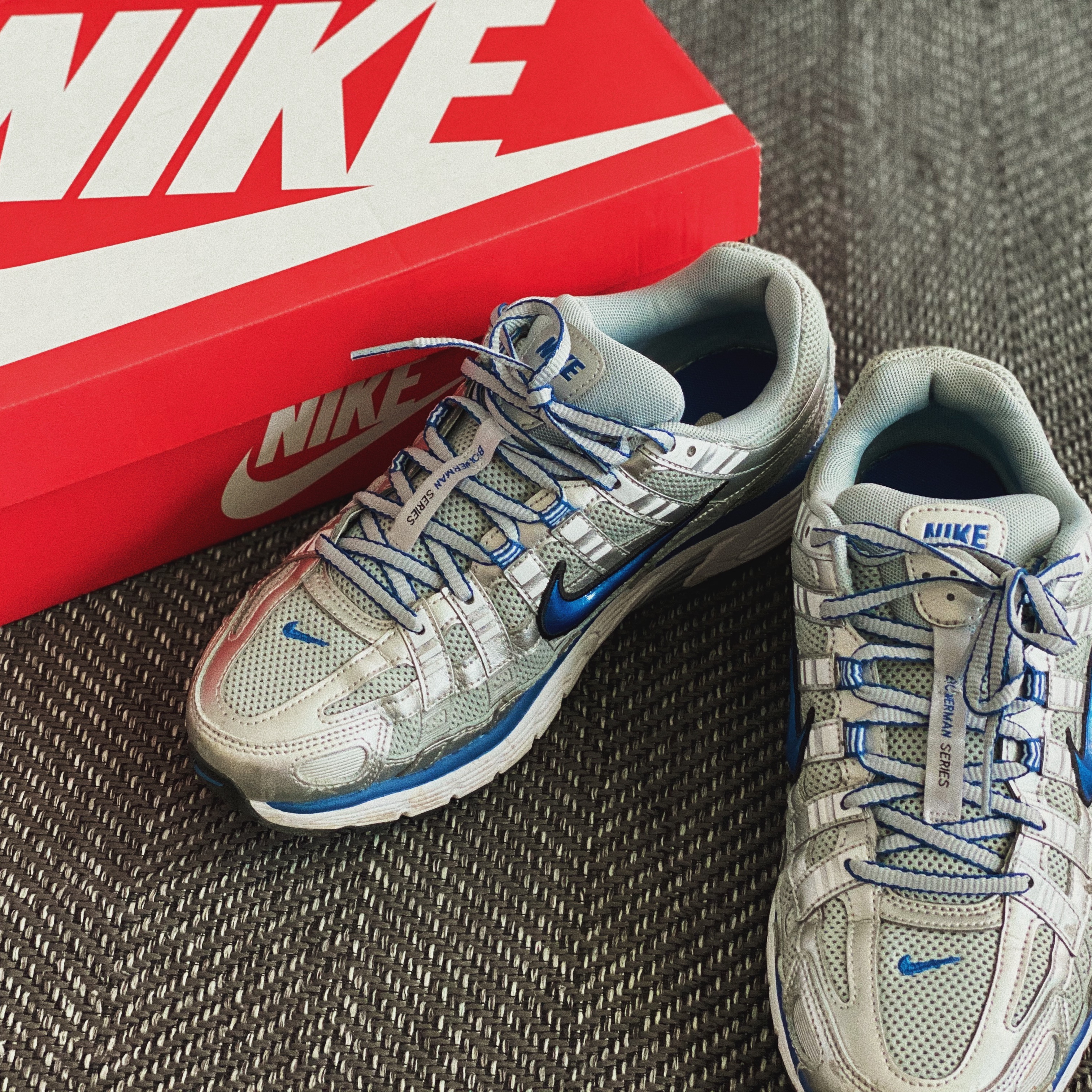 (W) Nike P-6000 Laser Blue 착용 스타일 - 3