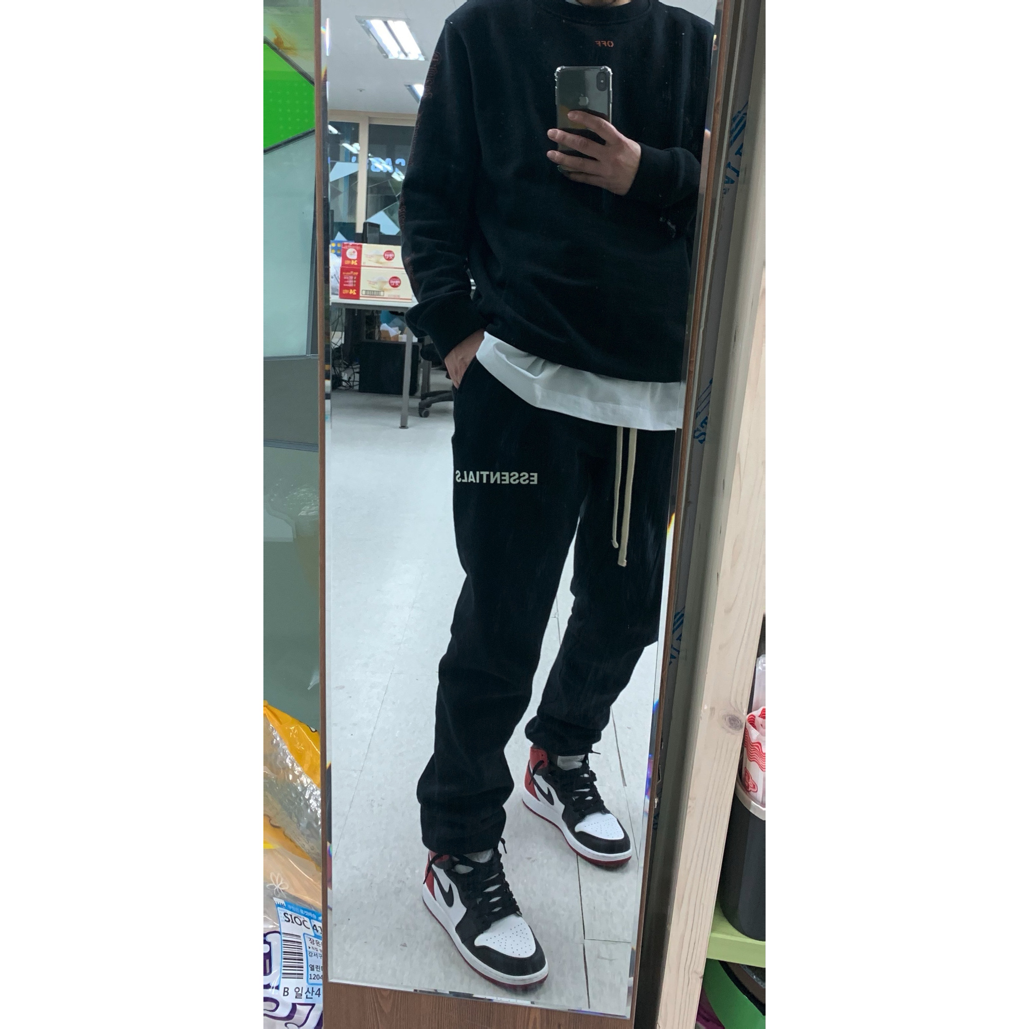 (GS) Jordan 1 Retro High OG Black Toe 2016 착용 스타일