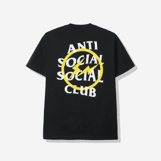 안티 소셜 소셜 클럽 x 프라그먼트 볼트 티셔츠 옐로우