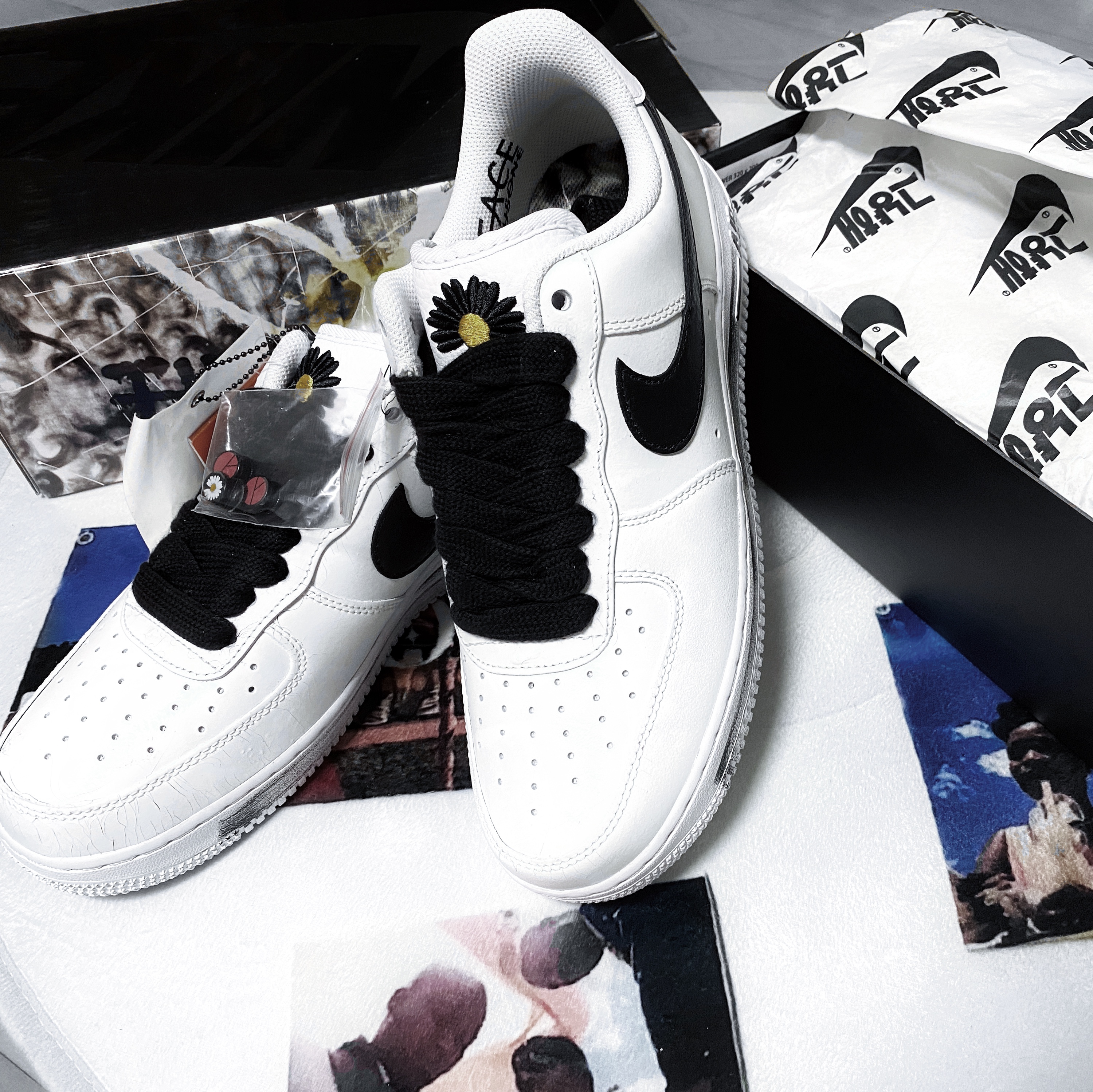 Nike x Peaceminusone Air Force 1 Low Para-Noise 2.0 착용 스타일