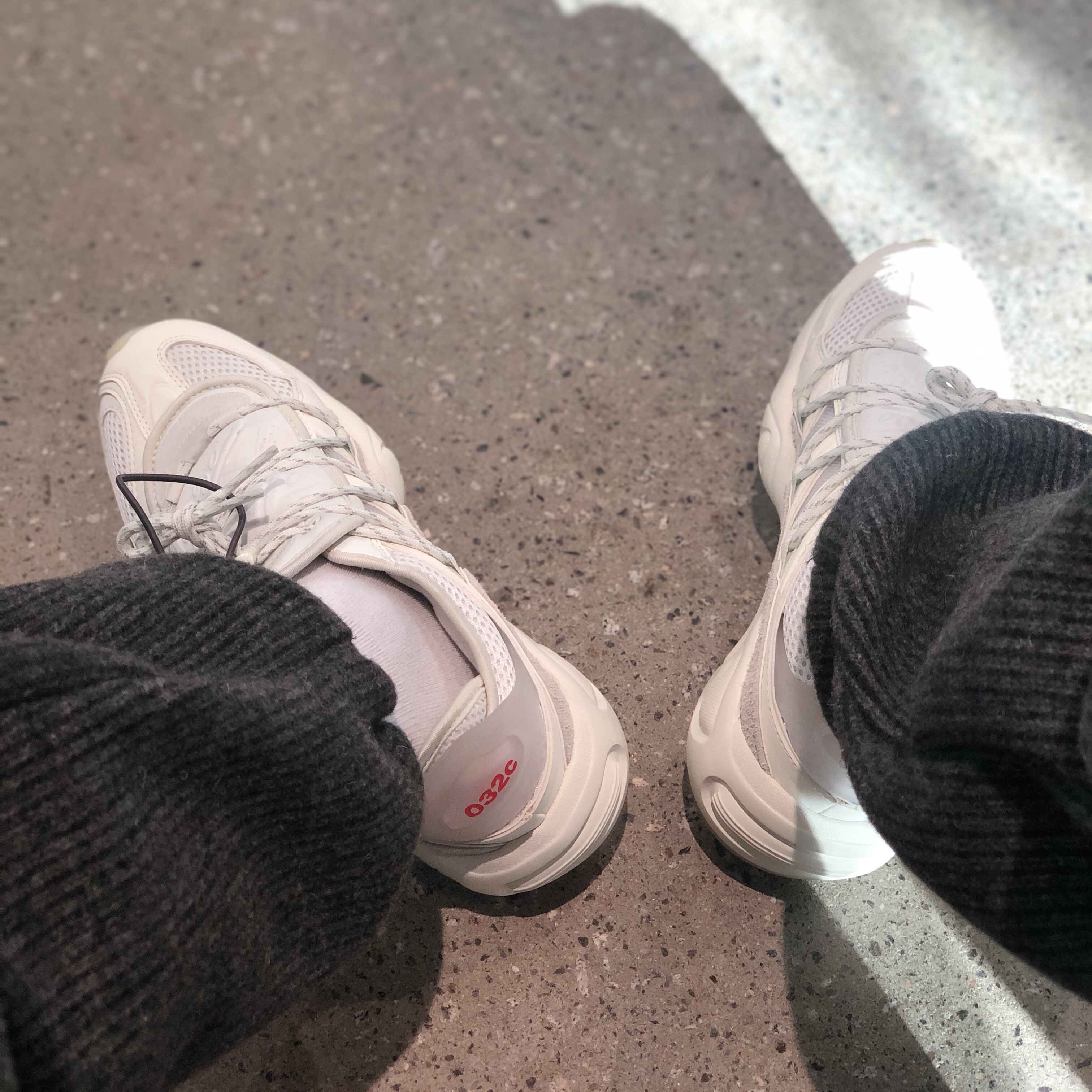 Adidas x 032c FYW S-97 Salvation Core White 착용 스타일