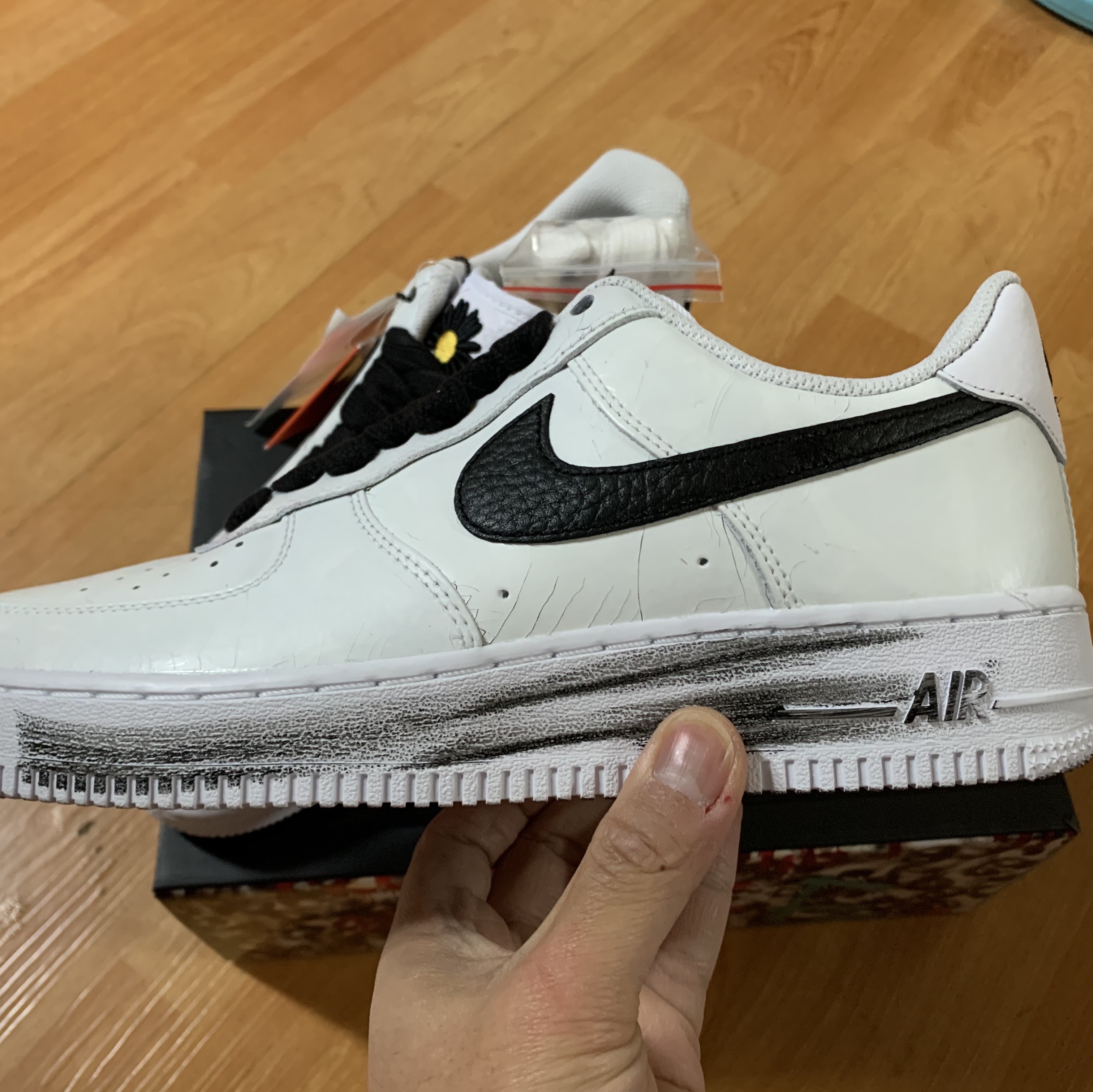 Nike x Peaceminusone Air Force 1 Low Para-Noise 2.0 착용 스타일 - 3