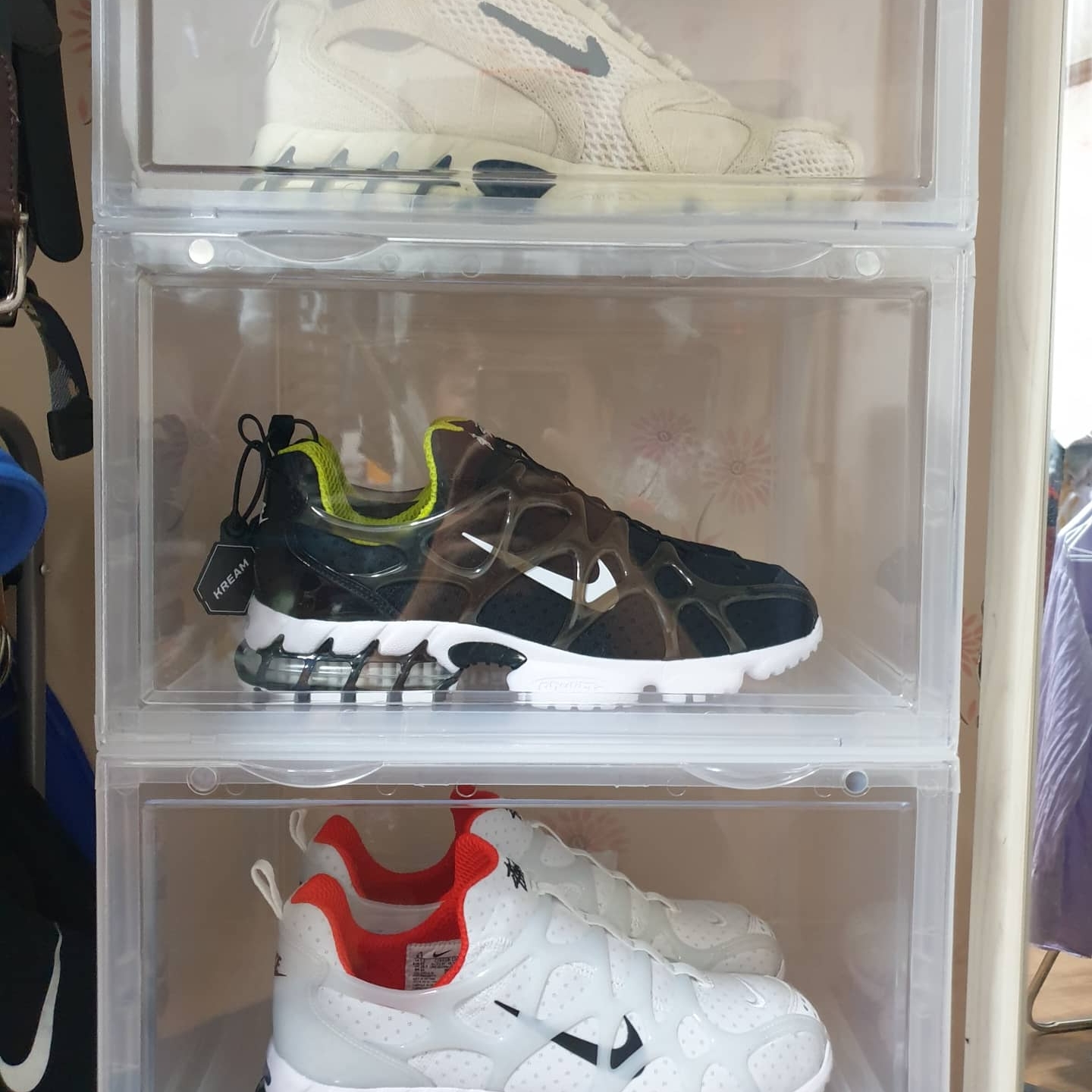 Nike x Stussy Air Zoom Spiridon Kukini White, Nike x Stussy Air Zoom Spiridon Kukini Black 착용 스타일