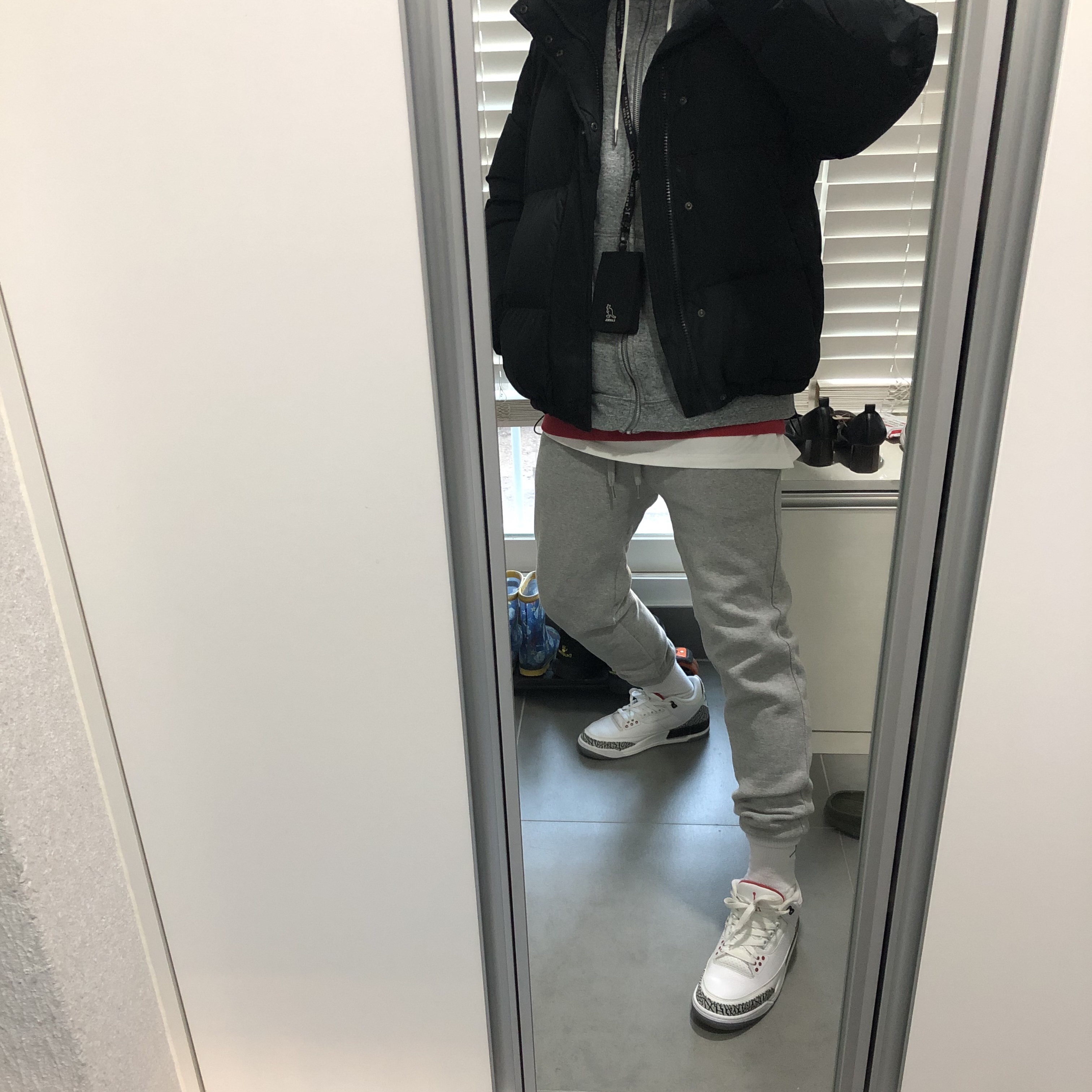 Jordan 3 Retro Free Throw Line White Cement 착용 스타일 - 3
