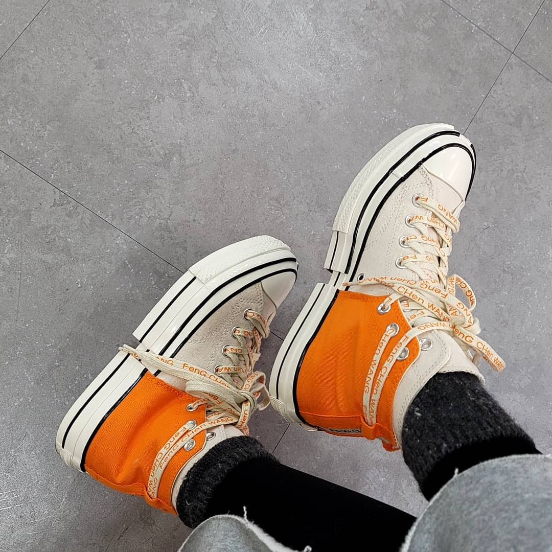 Converse x Feng Chen Wang Chuck 70 2-in-1 Persimmon Orange 착용 스타일