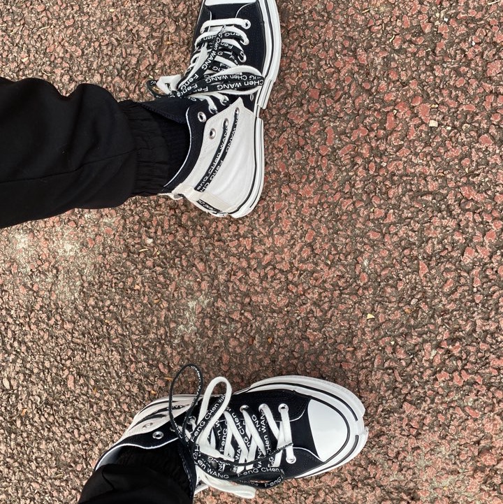 Converse x Feng Chen Wang Chuck 70 2-in-1 Natural Ivory Black 착용 스타일