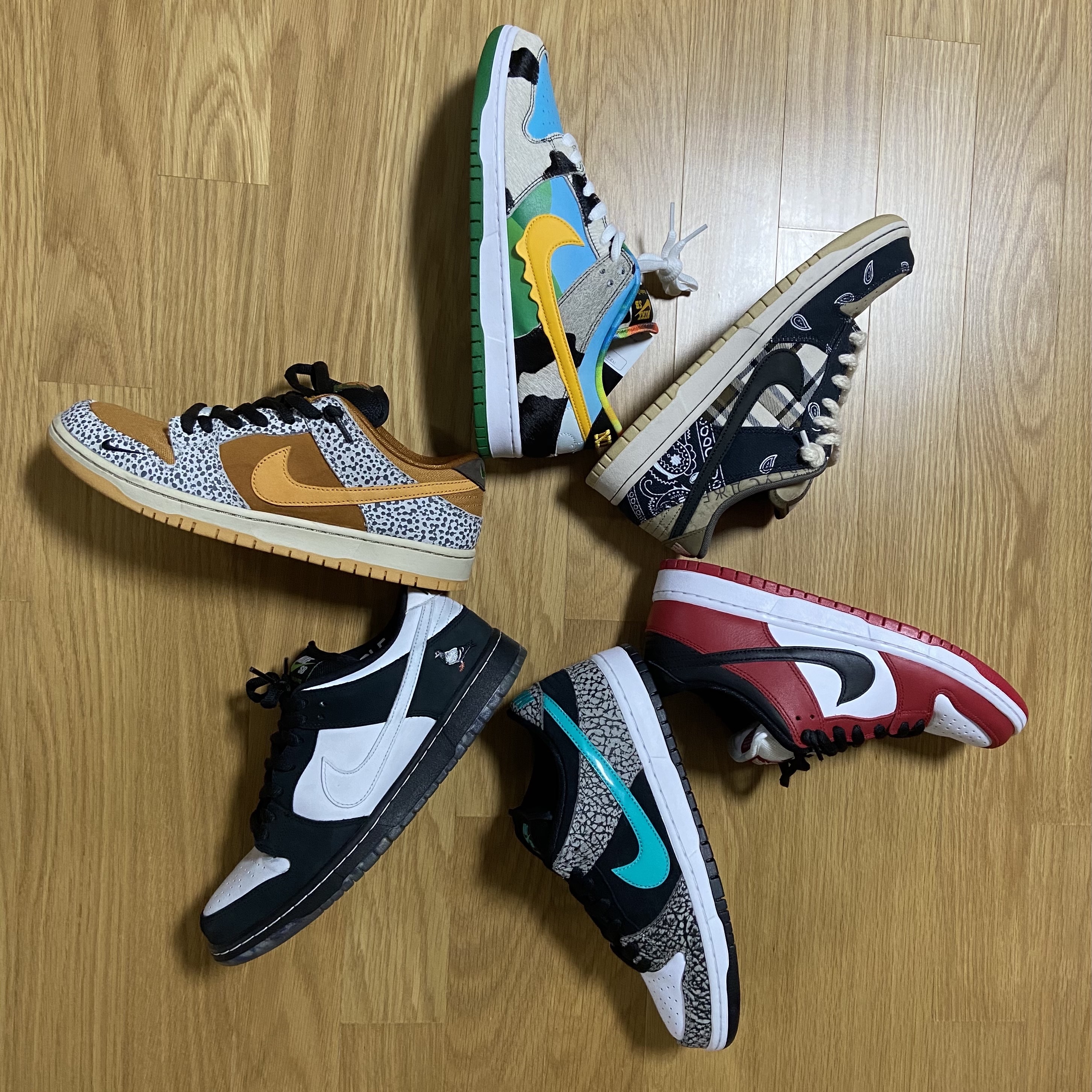 Nike x Staple SB Dunk Low Panda Pigeon, Nike SB Dunk Low Pro Clear Jade 착용 스타일
