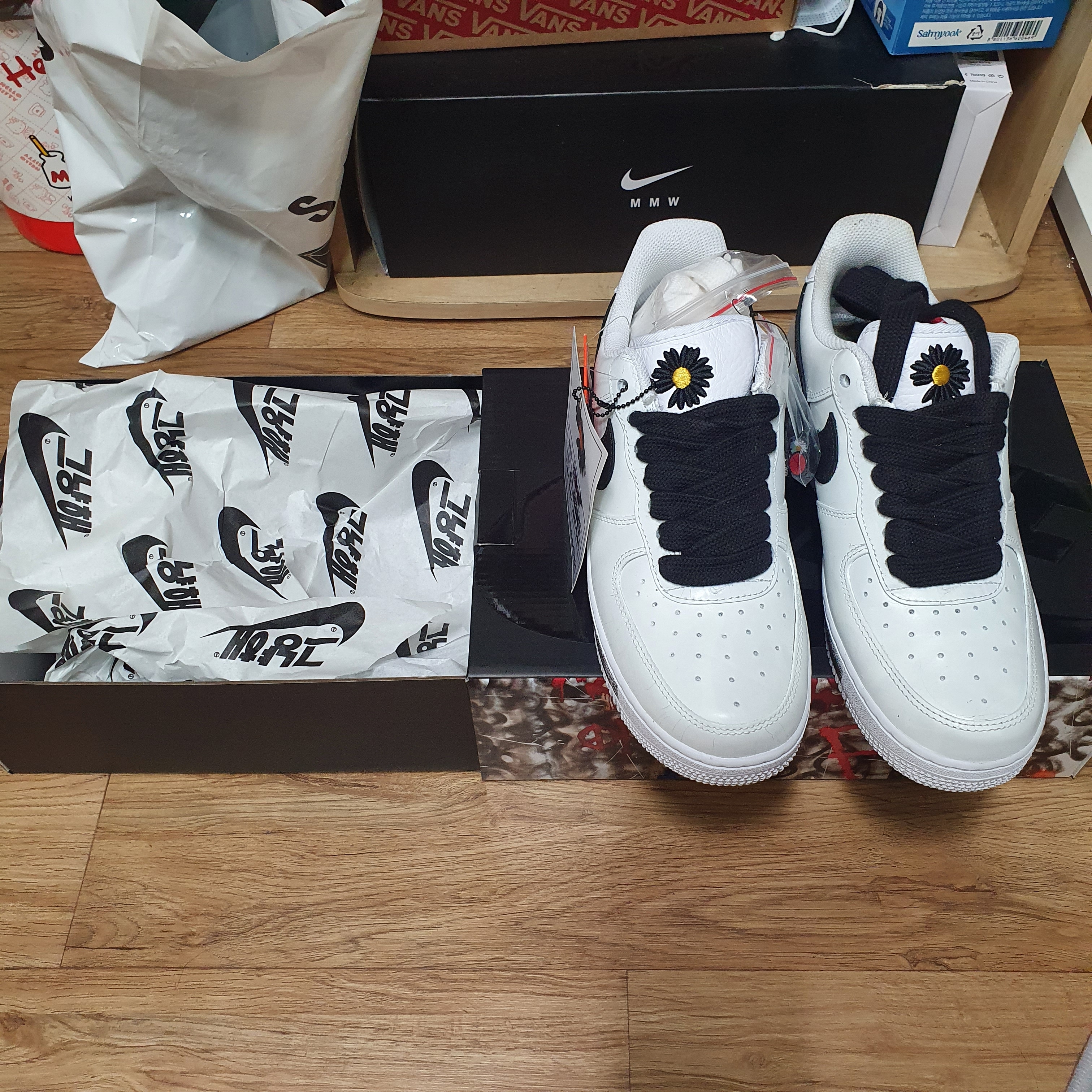 Nike x Peaceminusone Air Force 1 Low Para-Noise 2.0 착용 스타일