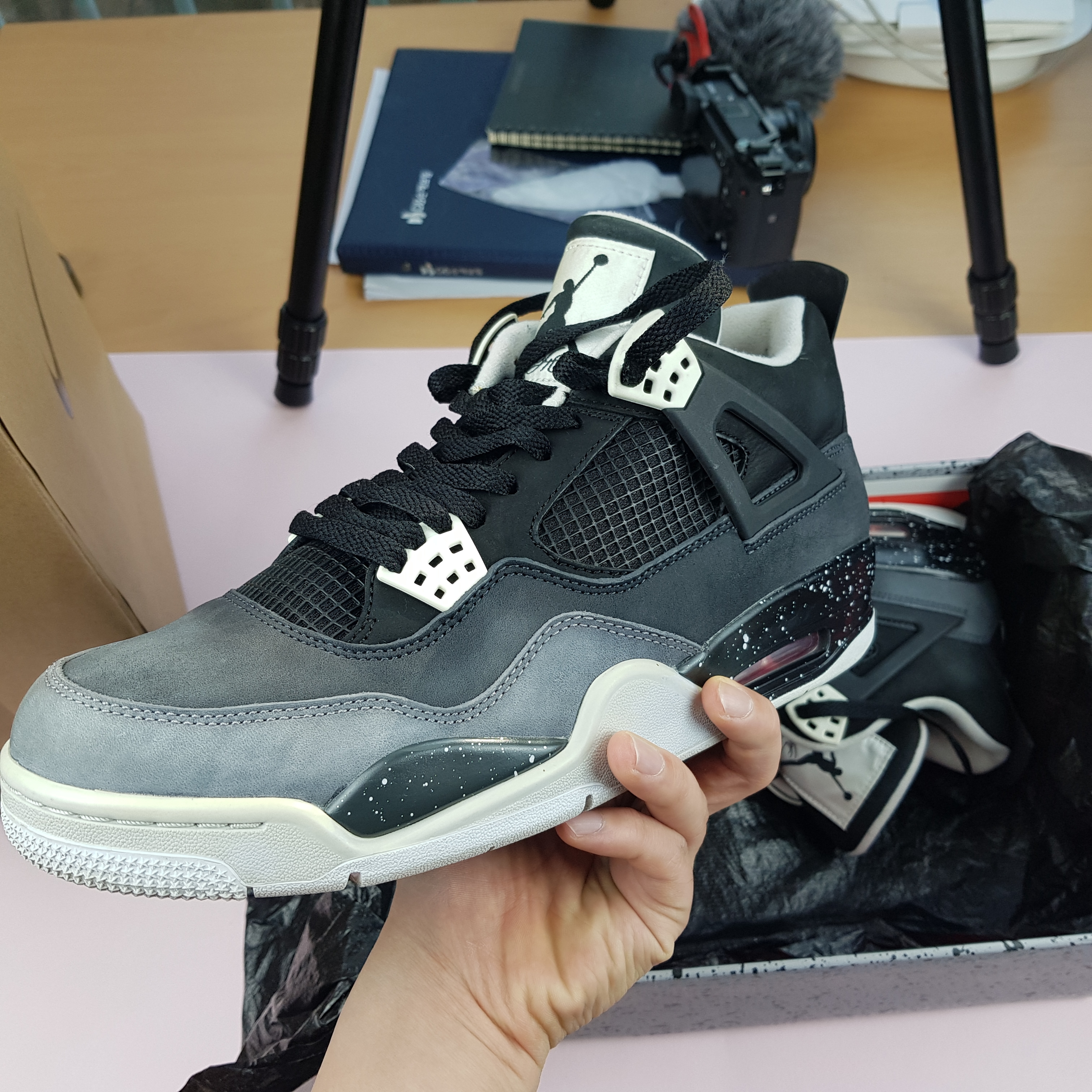 Jordan 4 Retro Fear Pack 착용 스타일 - 1