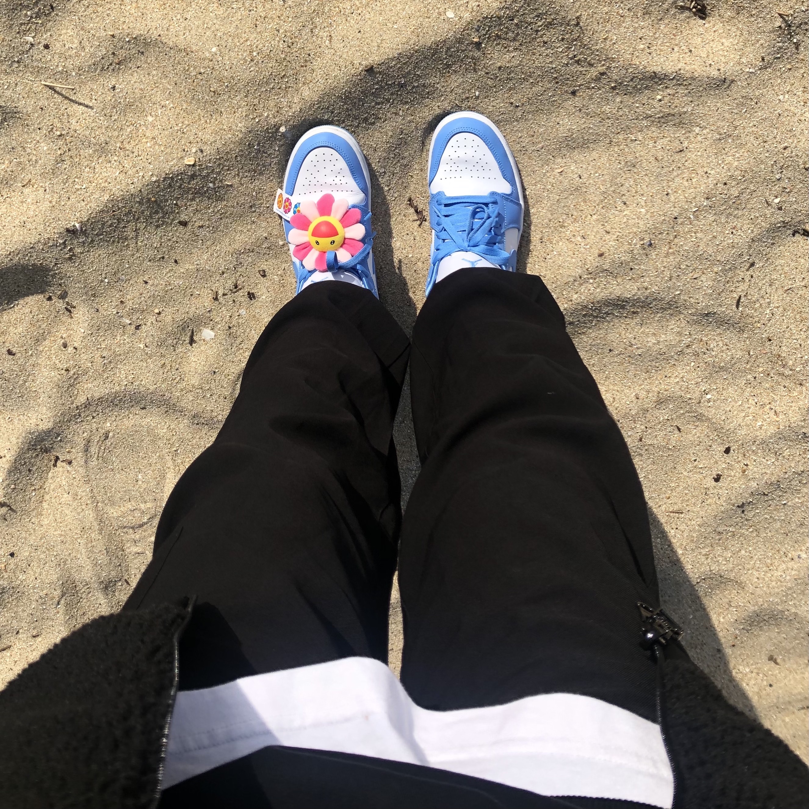 (W) Jordan 1 Low UNC University Blue 착용 스타일