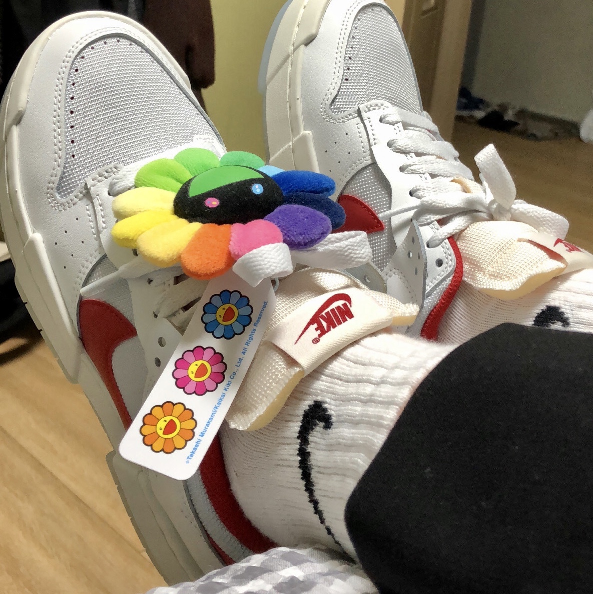(W) Nike Dunk Low Disrupt Gym Red 착용 스타일