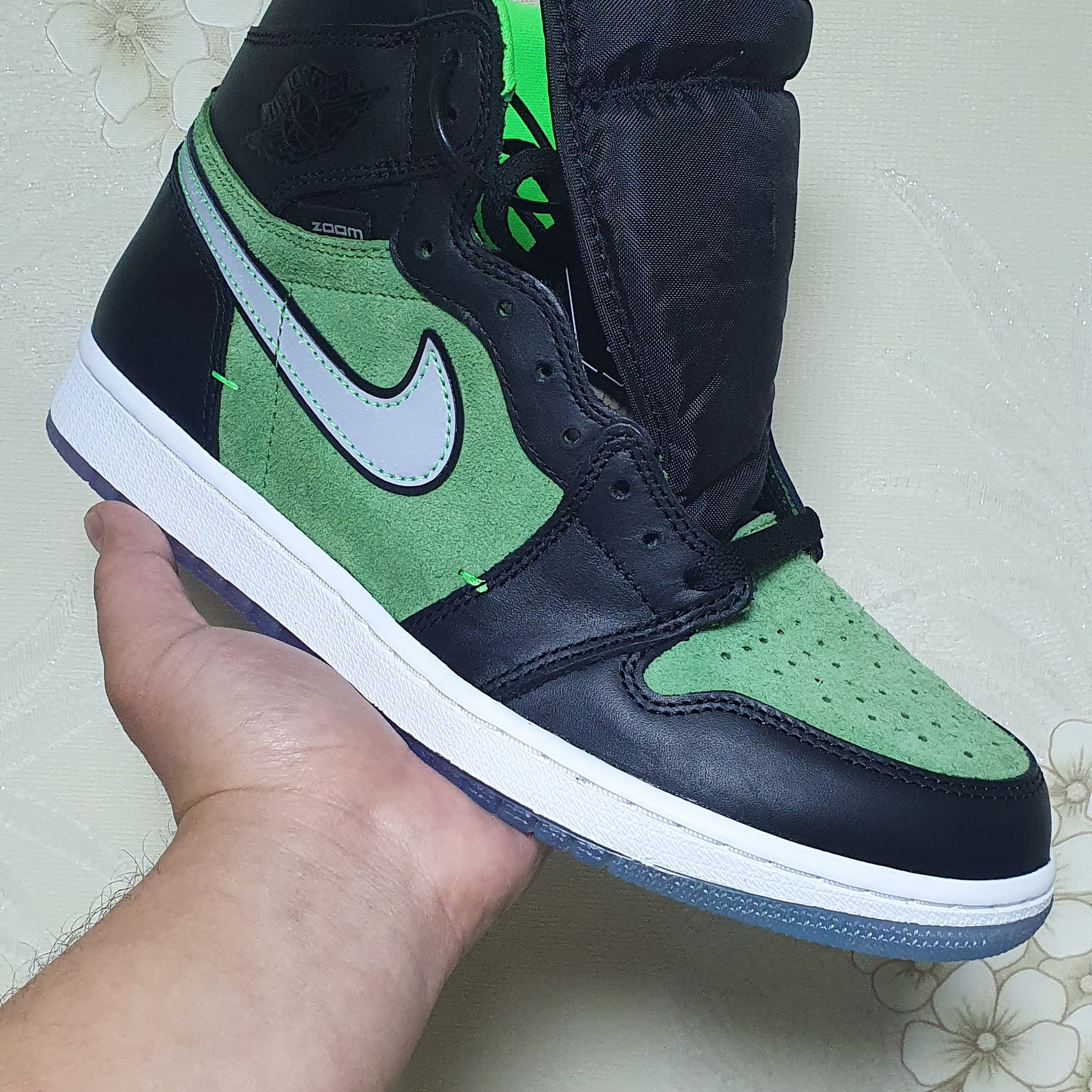 Jordan 1 Retro High Zoom Black Green 착용 스타일
