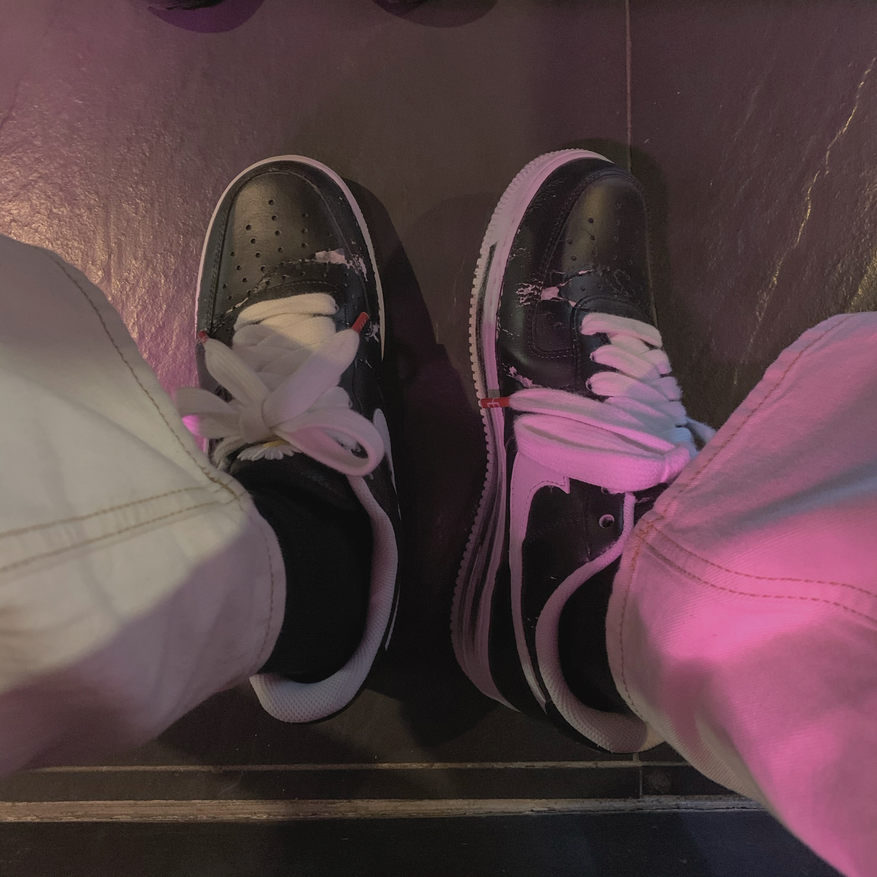 Nike x Peaceminusone Air Force 1 Low Para-Noise 착용 스타일