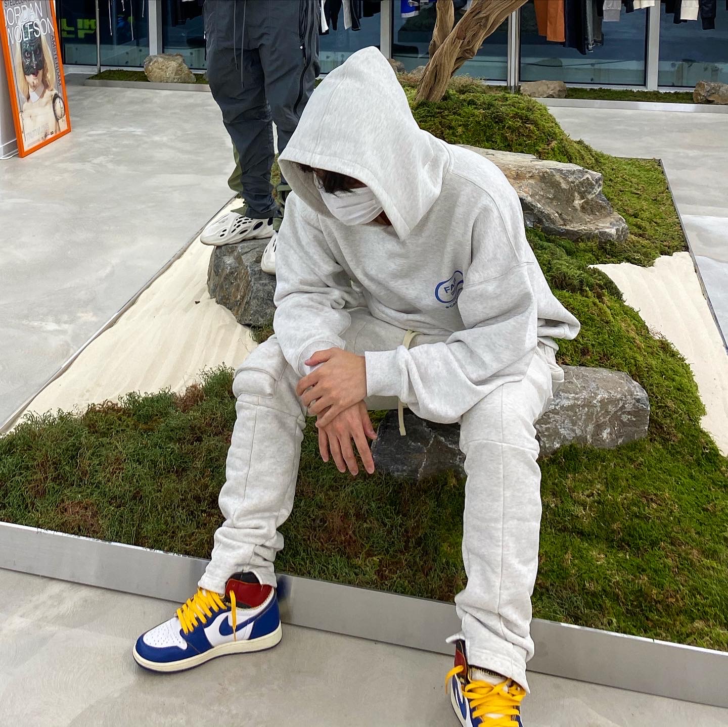 Jordan 1 x Union Retro High Blue Toe 착용 스타일