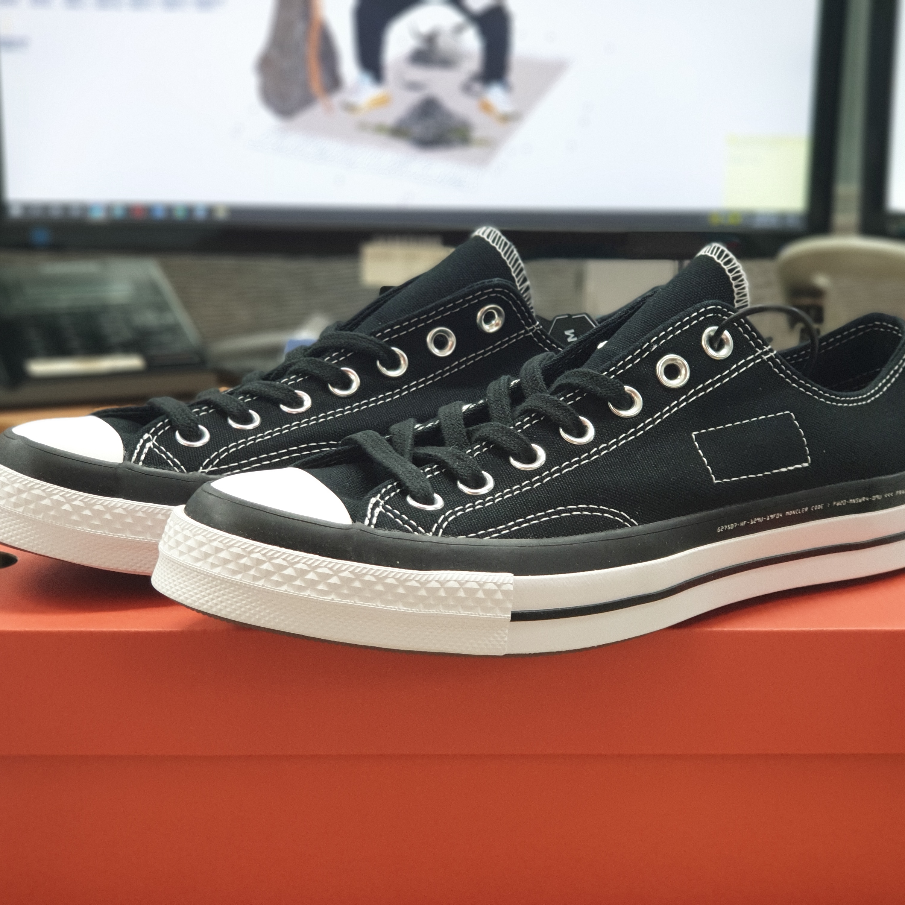 Converse x Moncler x Fragment Chuck 70 Ox Black 착용 스타일