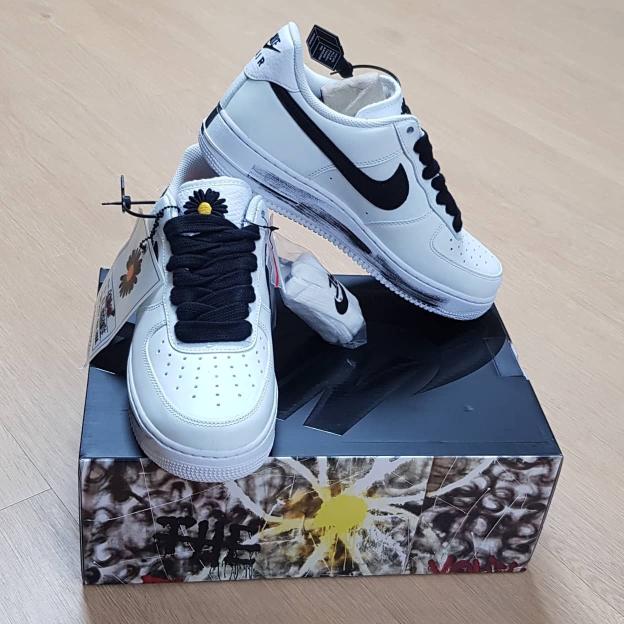 Nike x Peaceminusone Air Force 1 Low Para-Noise 2.0 착용 스타일 - 1