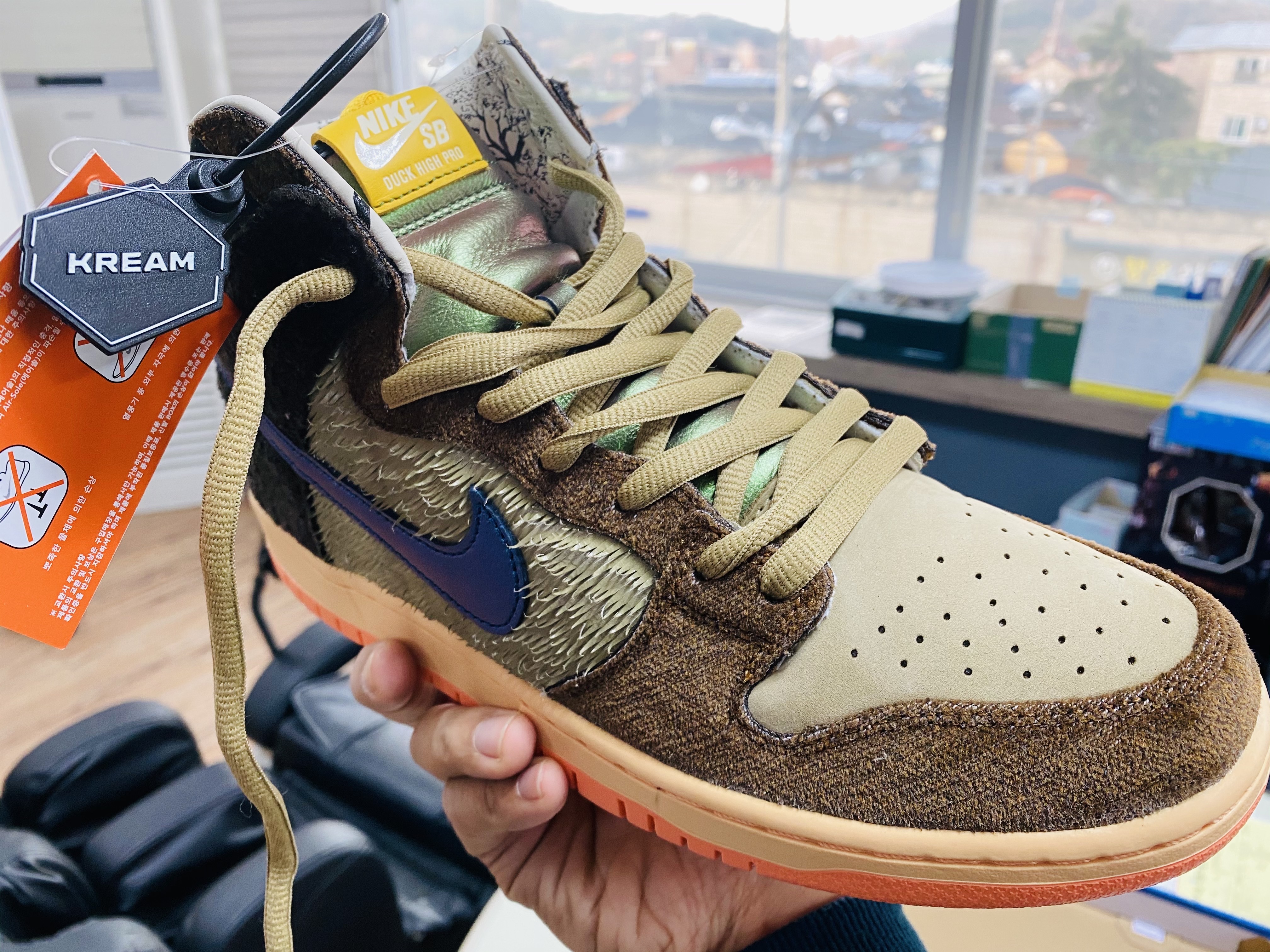 Nike x Concepts SB Dunk High Pro Mallard 착용 스타일 - 1