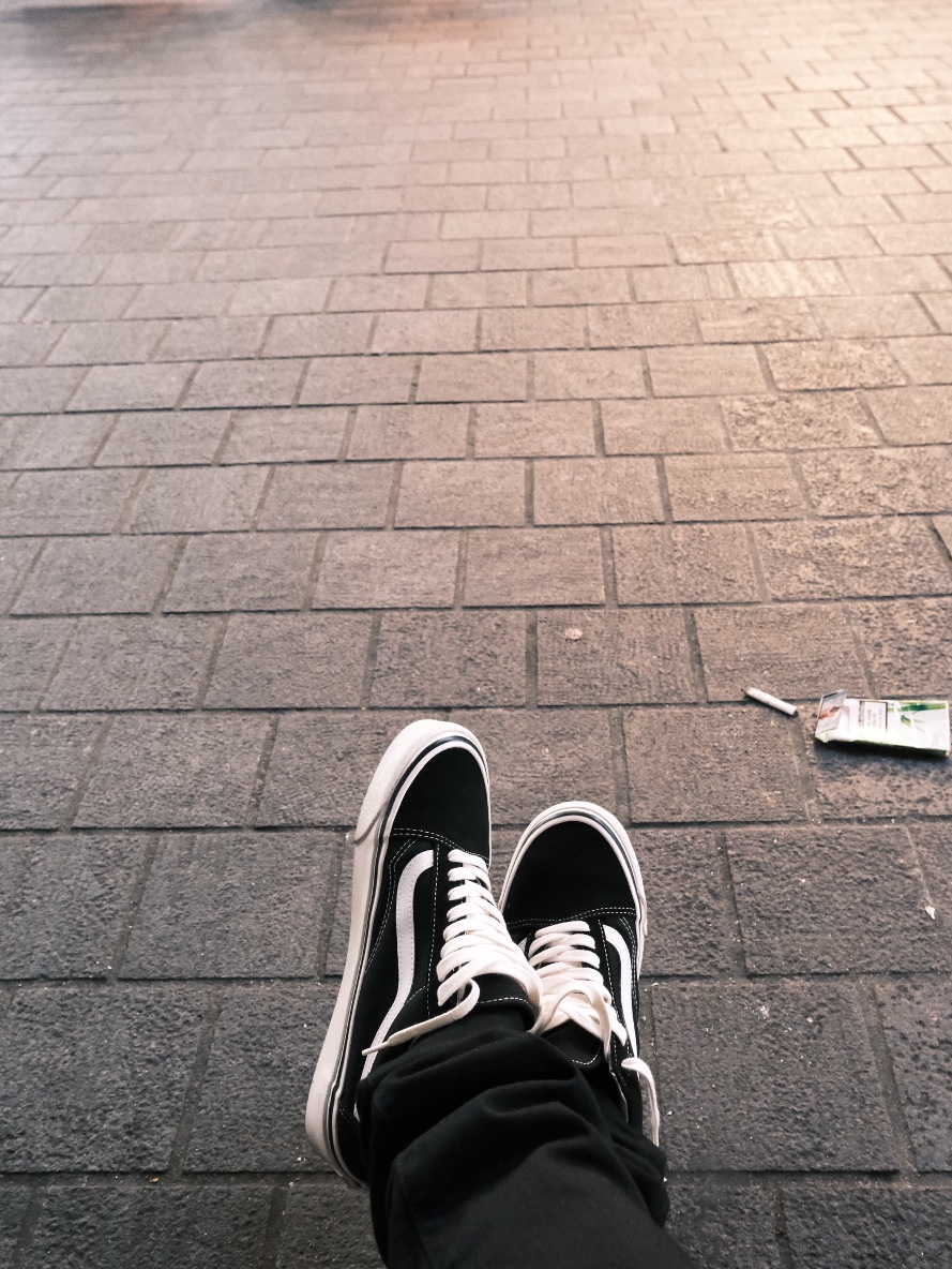 Vans Old Skool 36 DX Anaheim Factory Black White 착용 스타일