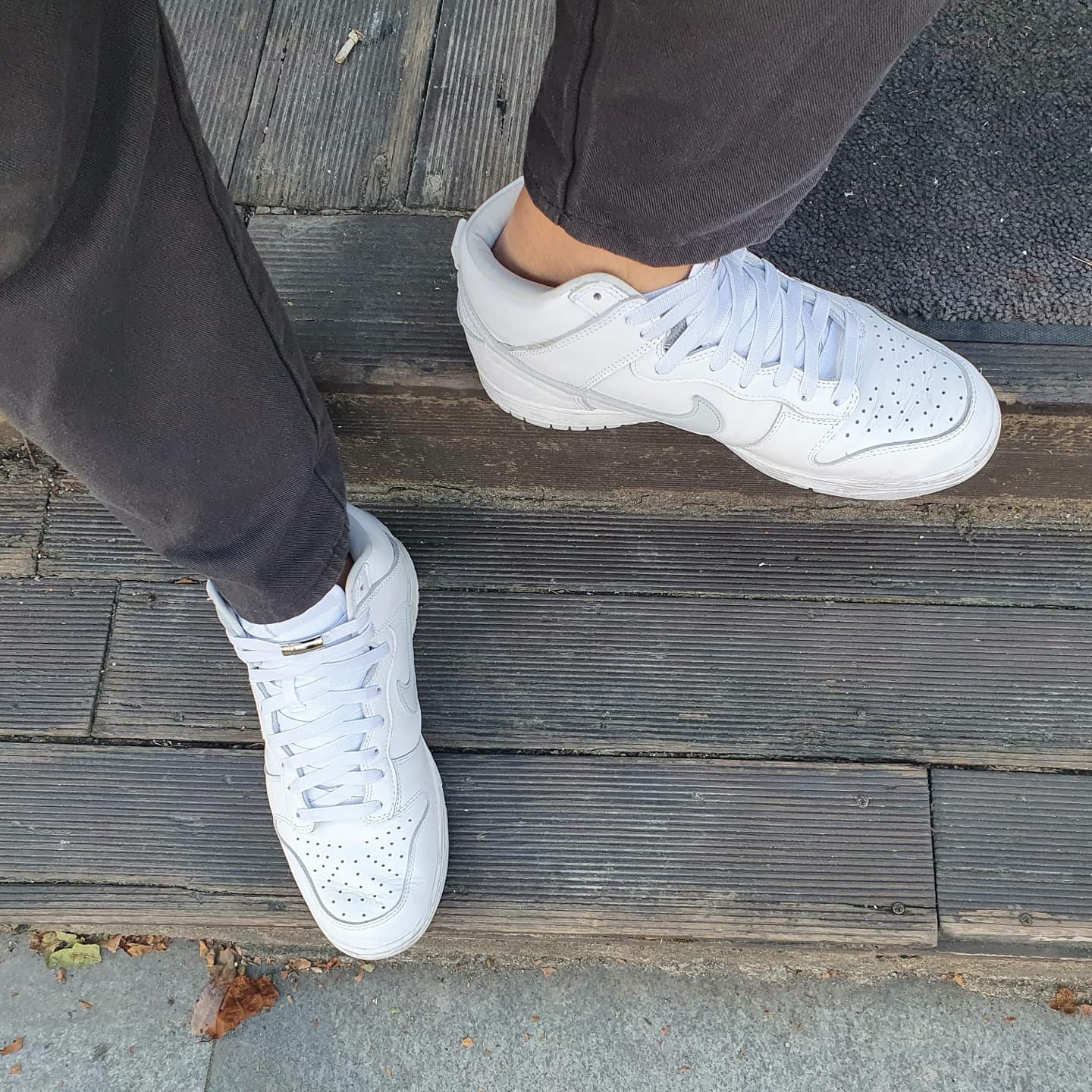 Nike Dunk High SP Pure Platinum 착용 스타일 - 2