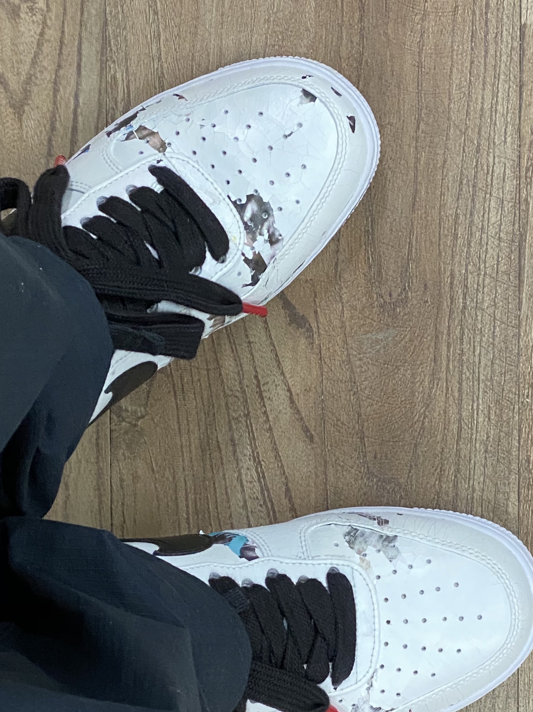 Nike x Peaceminusone Air Force 1 Low Para-Noise 2.0 착용 스타일 - 2