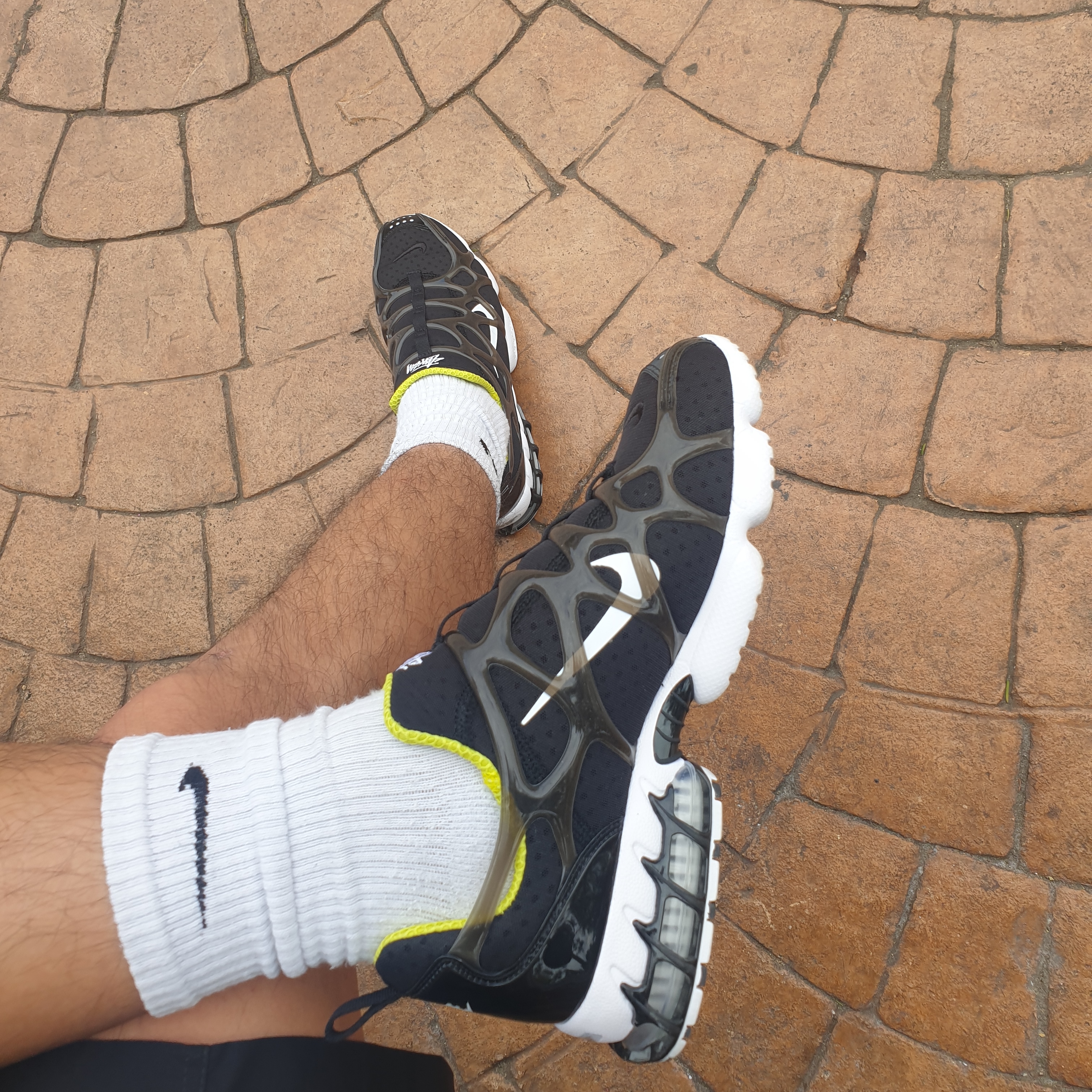 Nike x Stussy Air Zoom Spiridon Kukini Black 착용 스타일