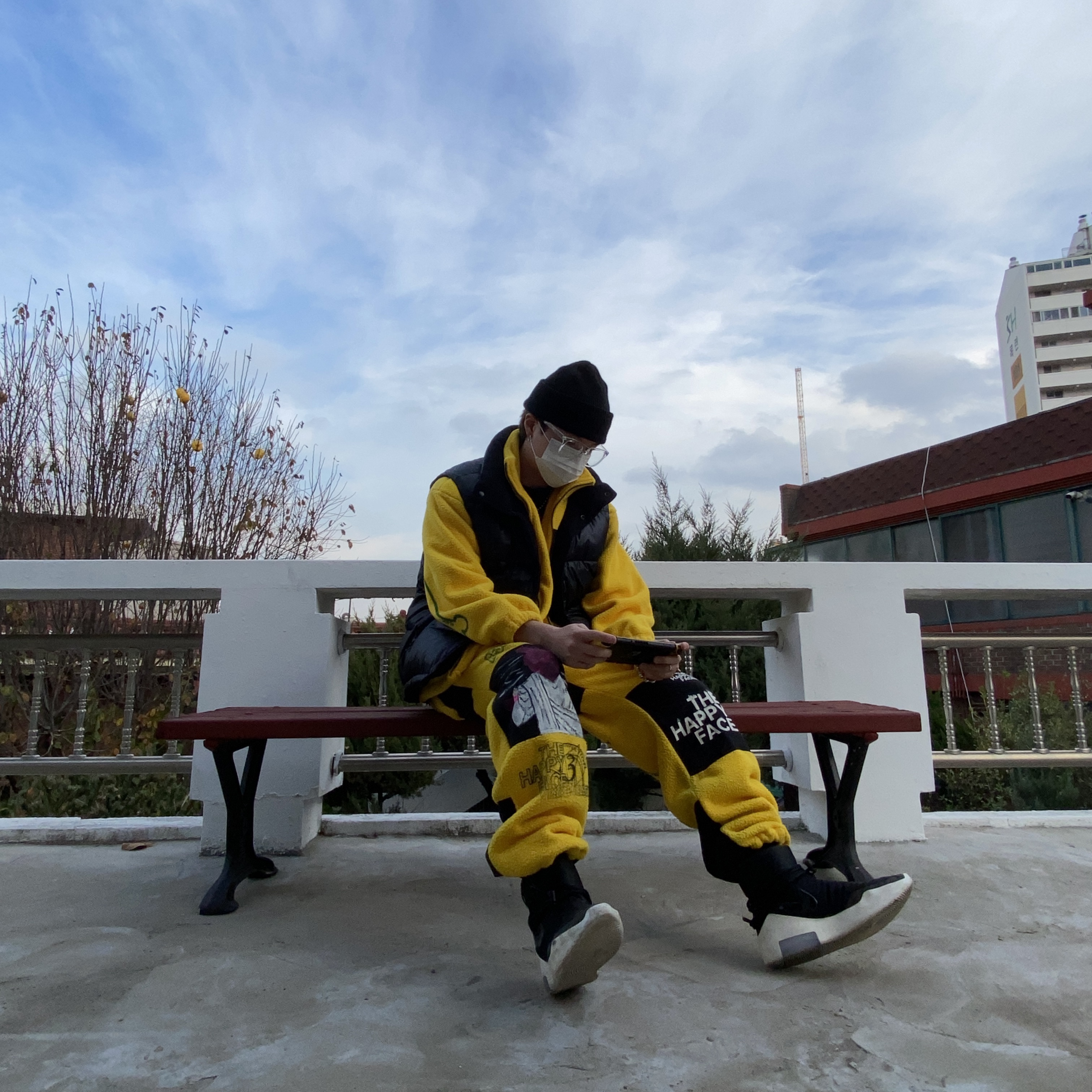 Nike x Fear of God Air Fear of God SA Black 착용 스타일 - 1