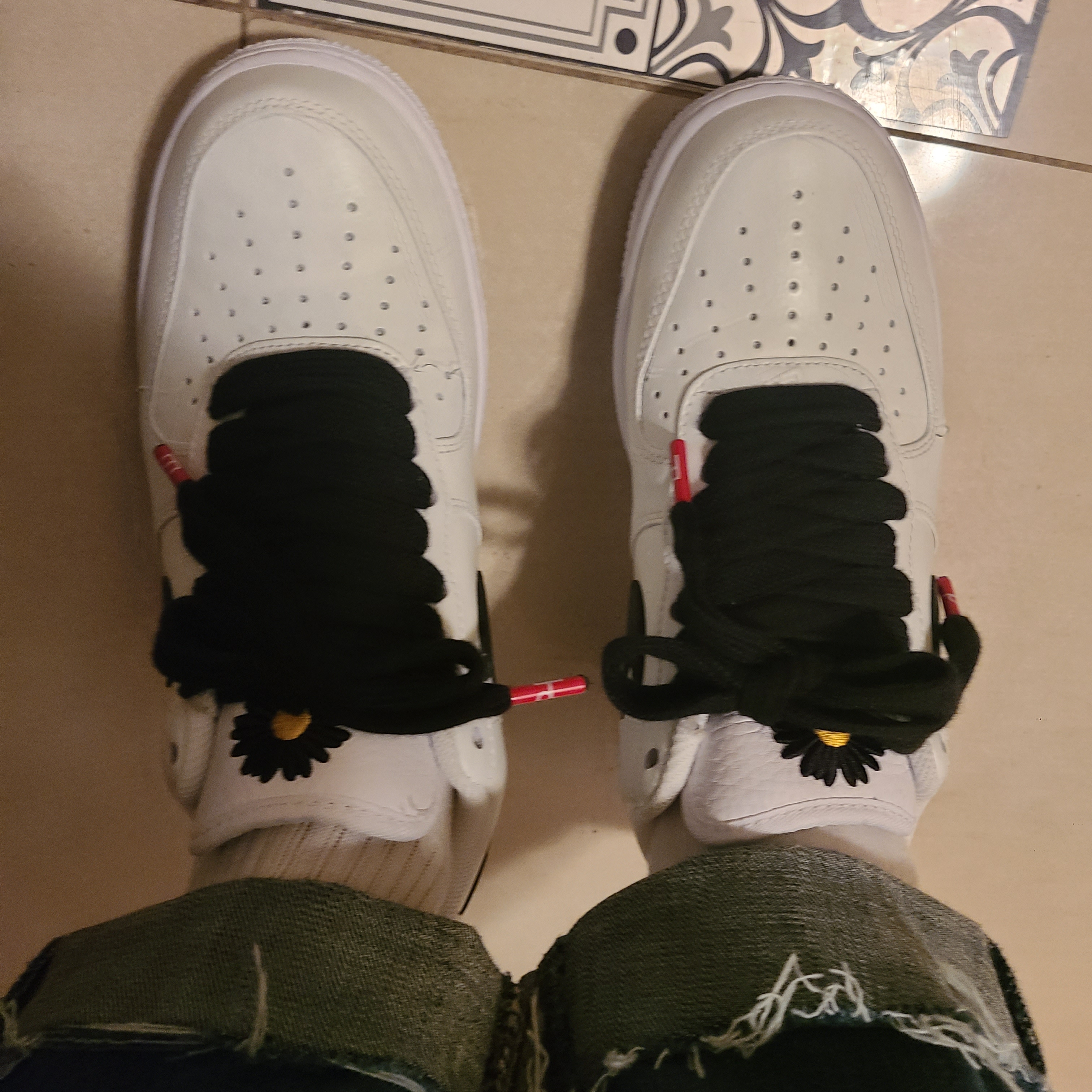 Nike x Peaceminusone Air Force 1 Low Para-Noise 2.0 착용 스타일 - 3